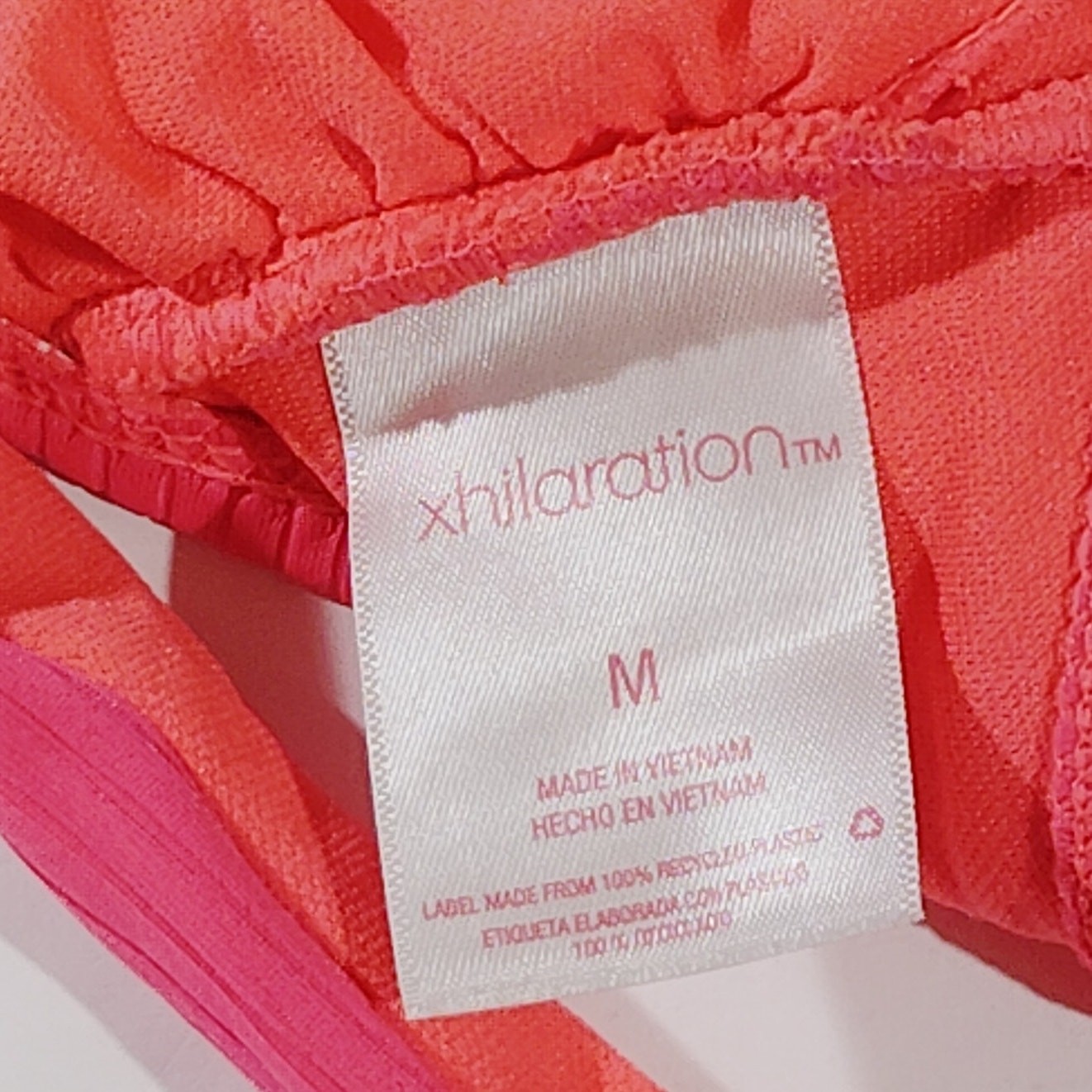 Xhilaration Pink Ribbed Bikini Top – Medium – NWOT