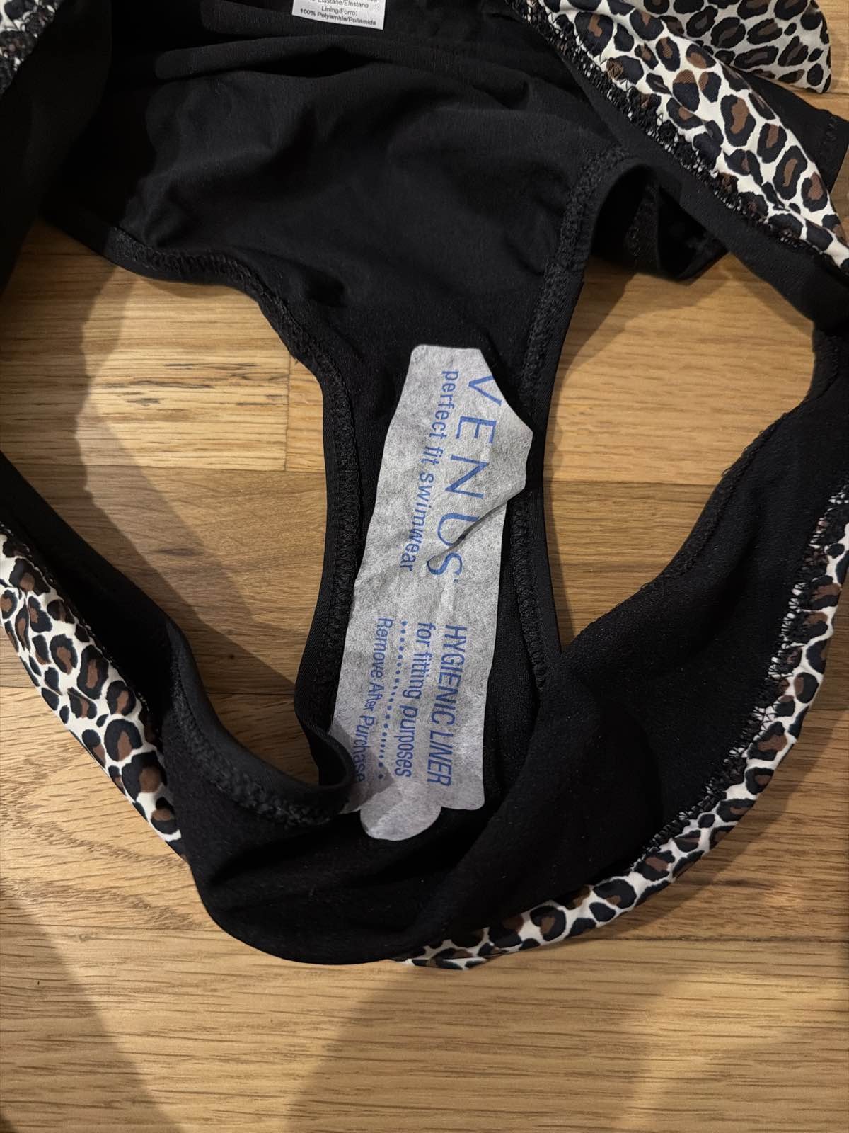 Lascana By Venus Leopard Bikini Set Top C, Size 4 Bottom