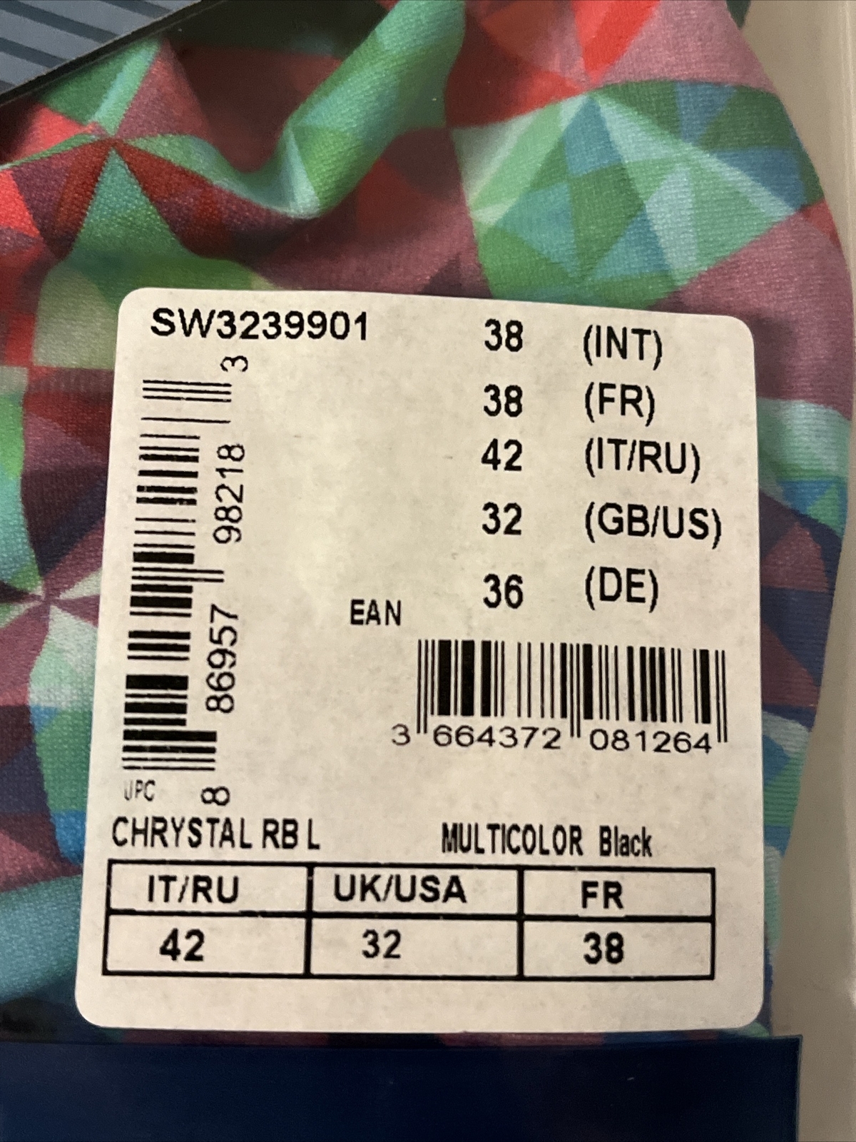 Size 32 Michael Phelps Racing Swim Suit Aqua Infinity Tech! Women Chrystal READ!