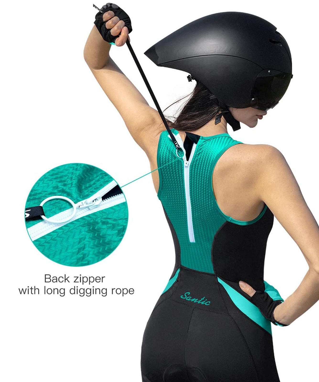 Women’s Triathlon Suit One-Piece Sleeveless Tri Suit Padded Quick-Dry Slimmin…