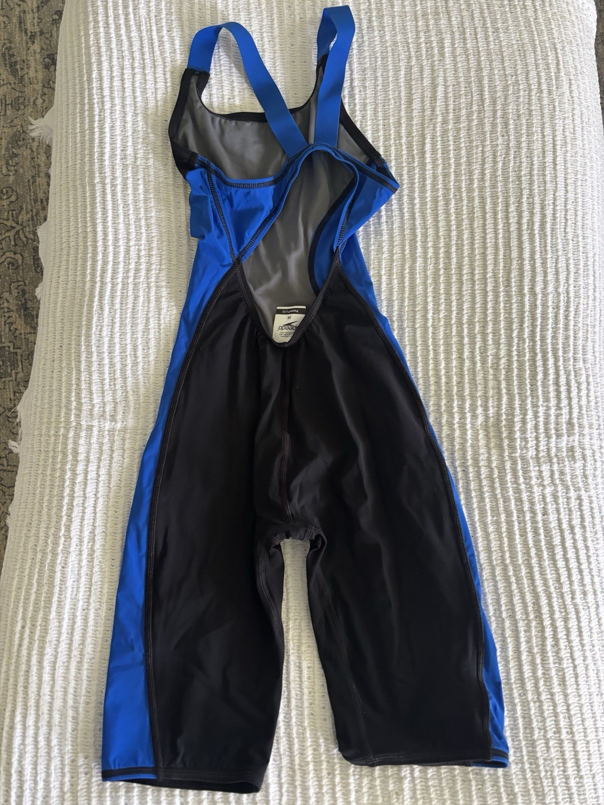Women’s Speedo Powerplus, Knee skin, Black/blue, Size 26
