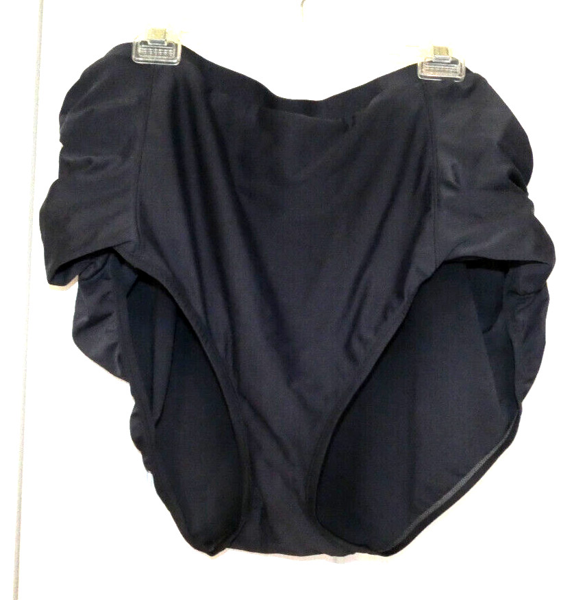 Black Swim Briefs Tummy Control Womens Plus size 4X