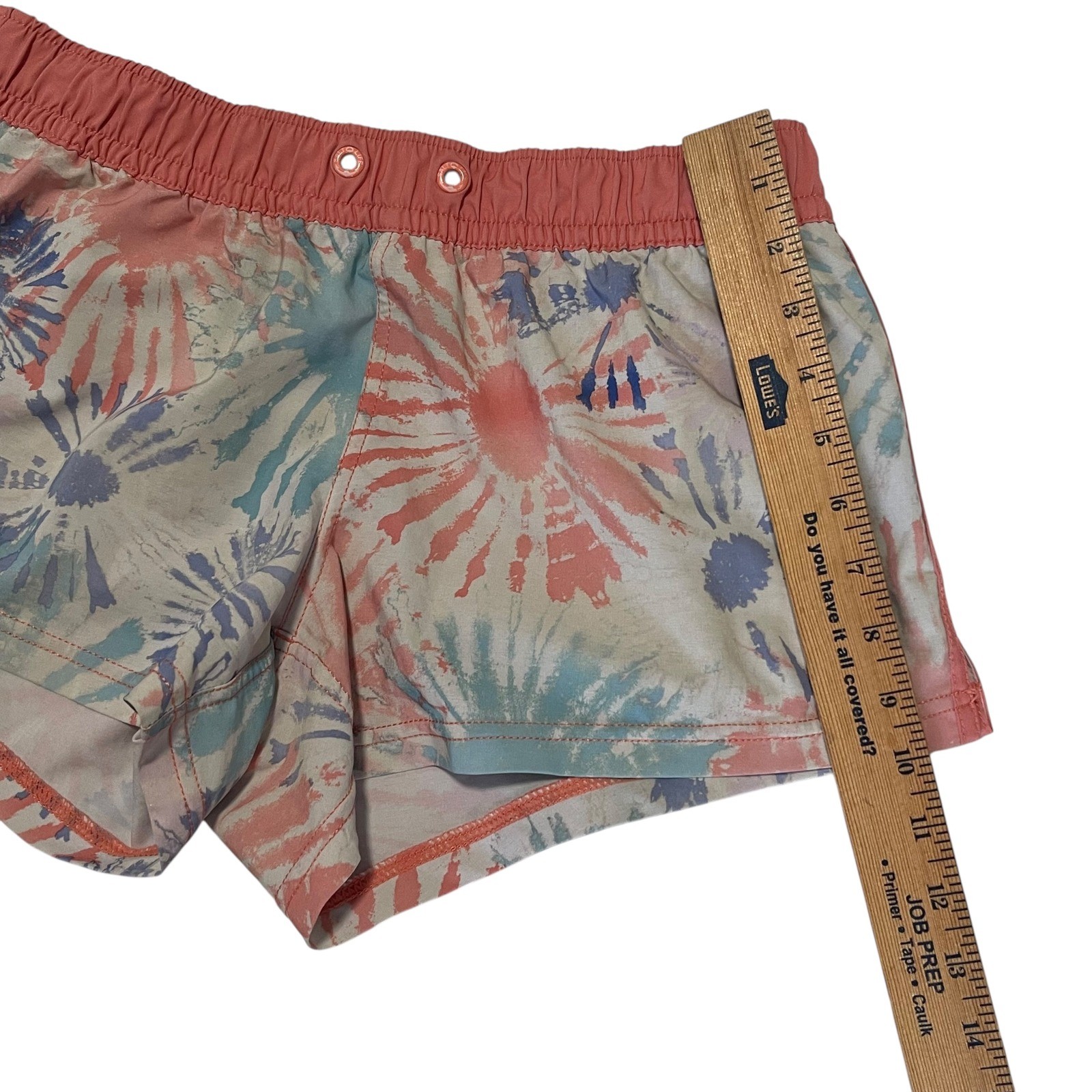Salt Life Floral Board Shorts Swim Trunks Coral Blue Medium Elastic Waist