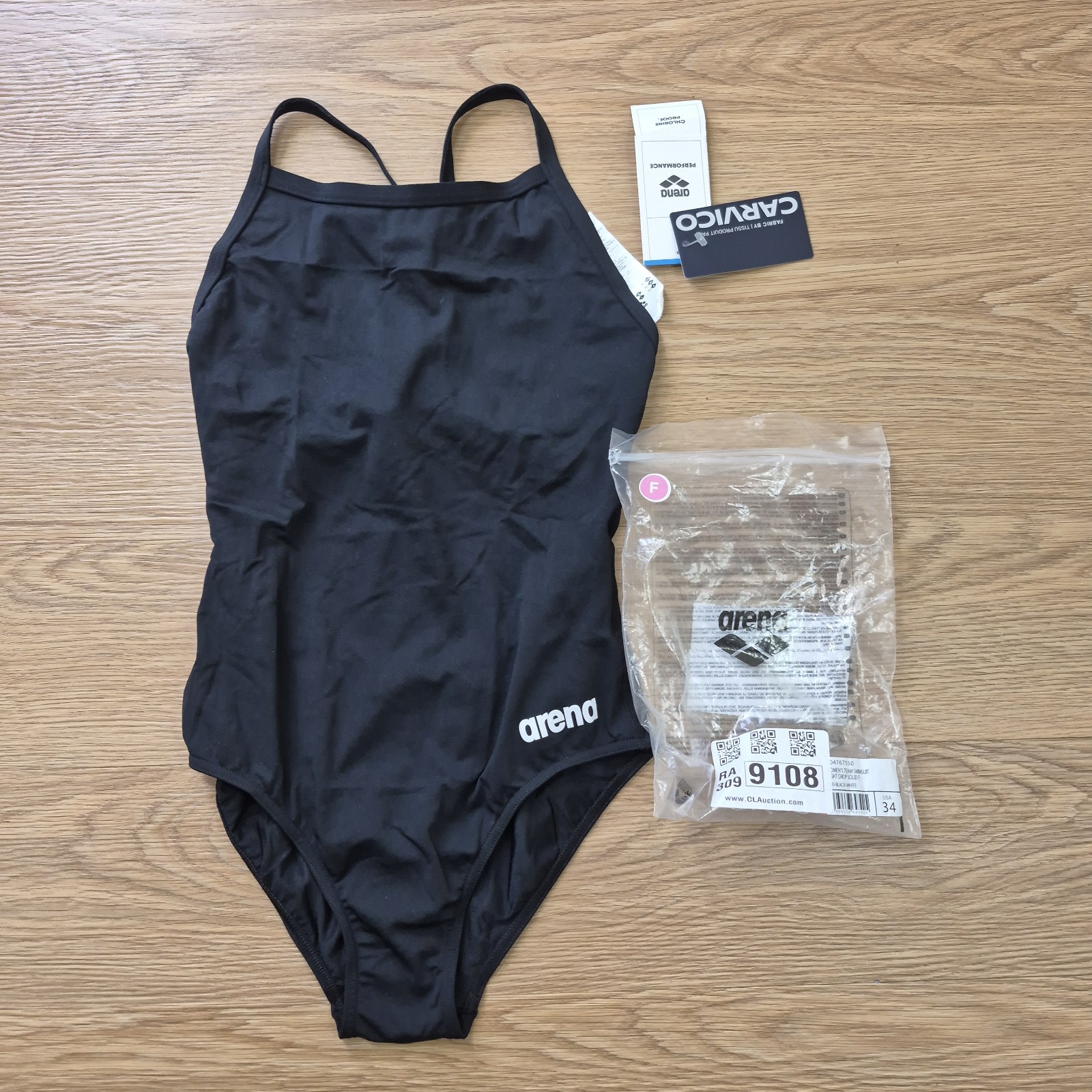 Arena MaxLife Swimsuit Light Drop Back Size 34 Training Competition Swim NWT