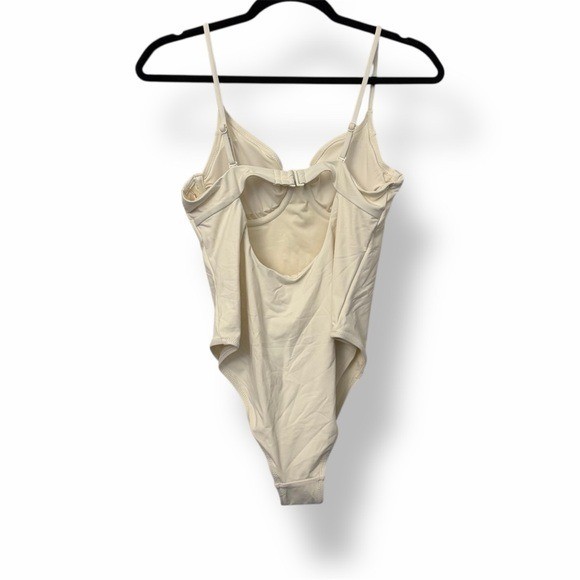 Good American Show Off One Piece Swimsuit White