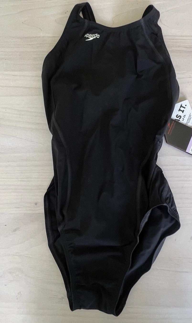 Swim Suit Women’s Black Speedo Fastskin FS-PRO Race Swimsuit Size 34 $190 US 8