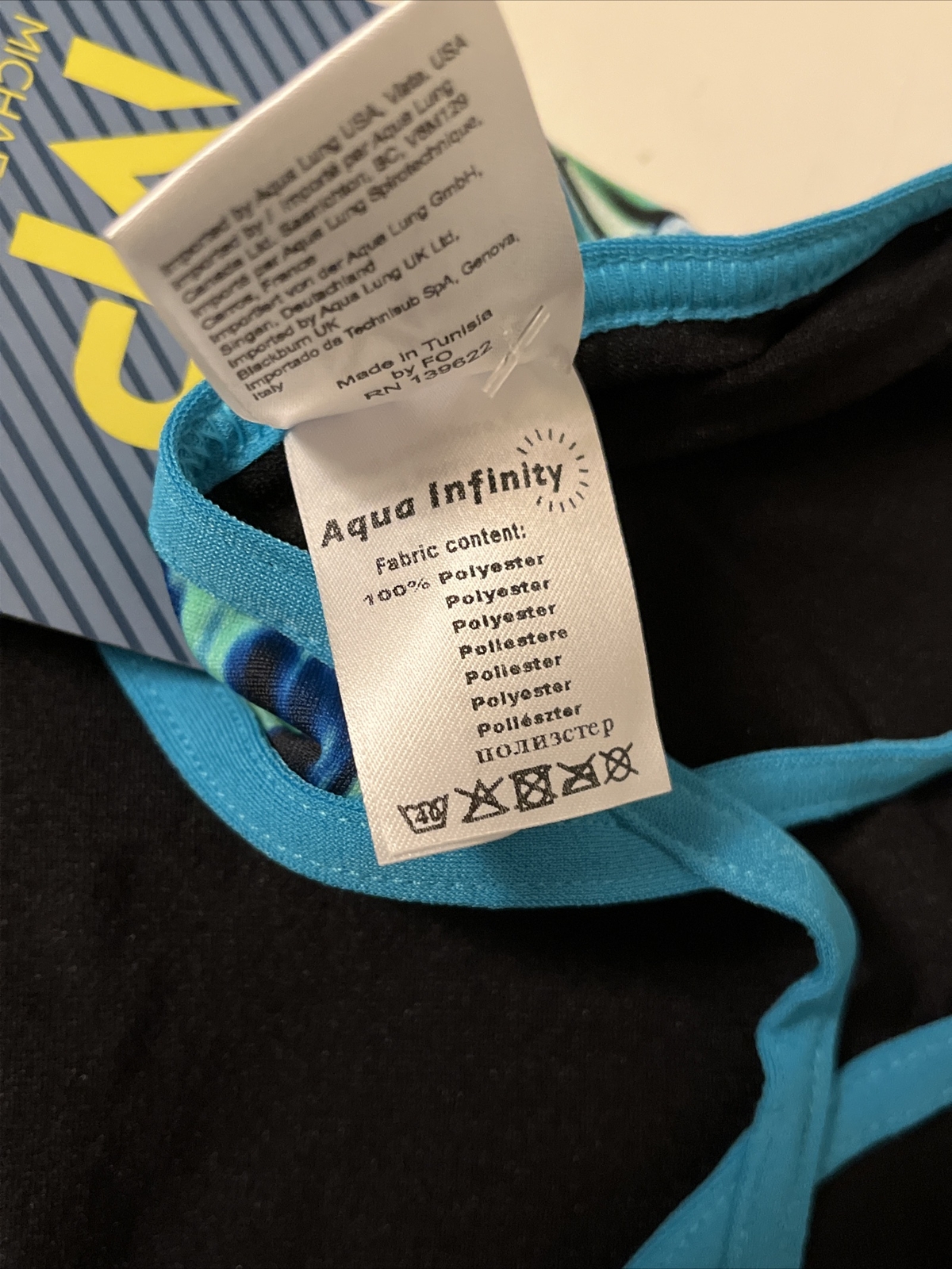 Size 24 Michael Phelps Racing Swim Suit Aqua Infinity Tech! Women Freeze READ!