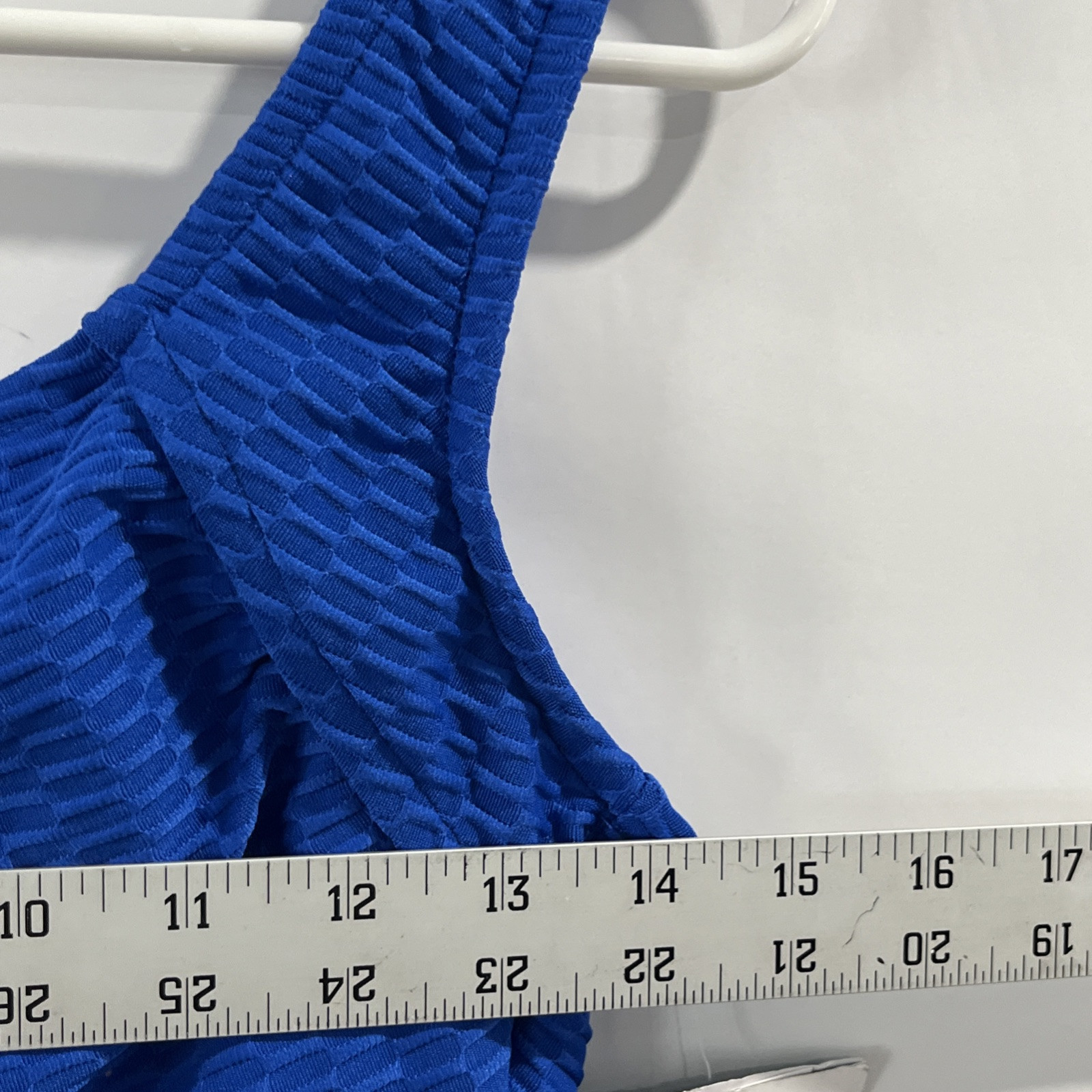 Maxine of Hollywood Spa Suit Women’s Size 6 Cobalt Blue Shirred front one Piece