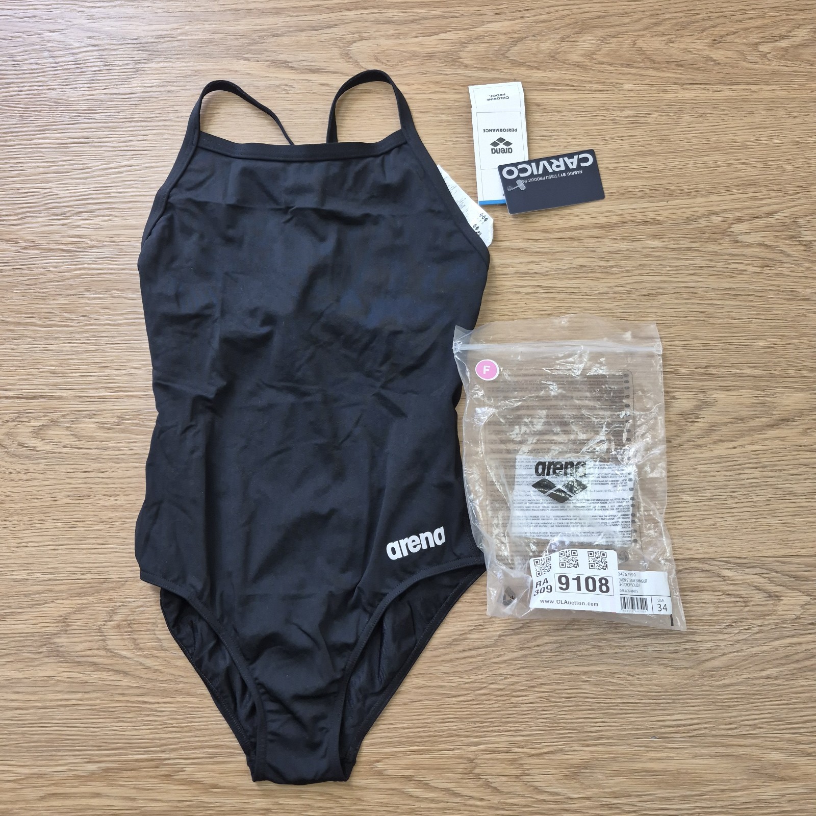 Arena MaxLife Swimsuit Light Drop Back Size 34 Training Competition Swim NWT
