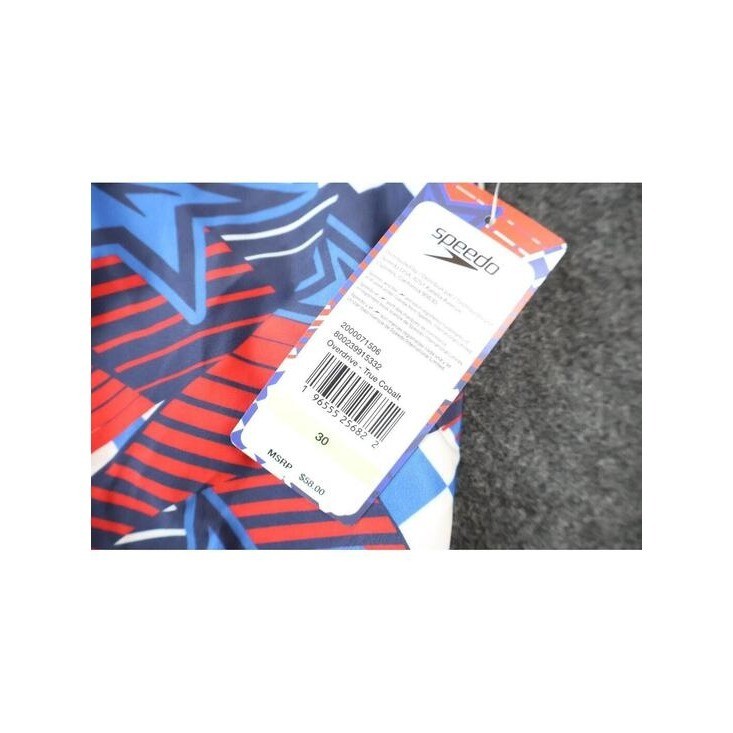 Speedo Womens Medium One Piece Swimsuit Womens Red White Blue Open Back NWT