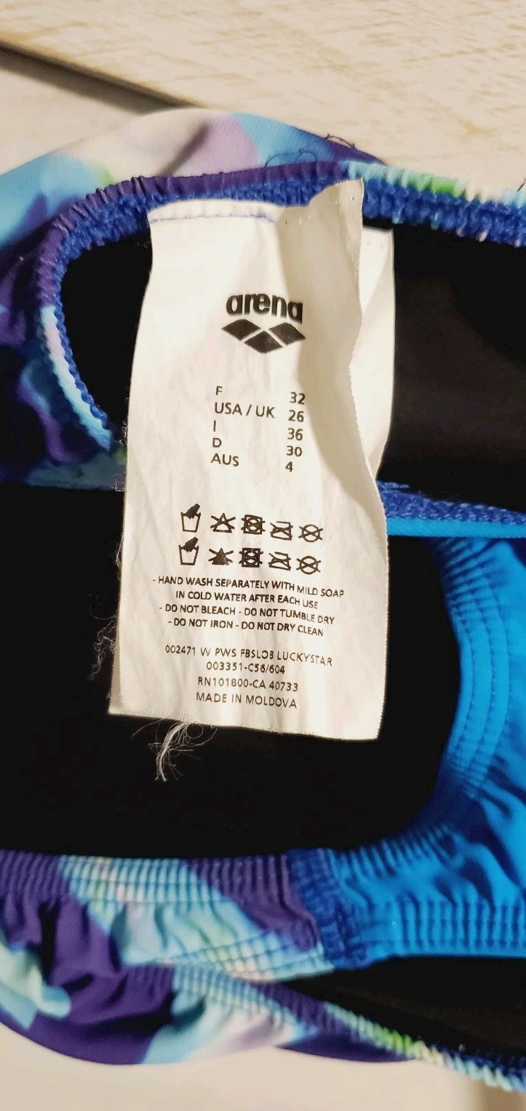 Arena Women’s Powerskin Swimsuit Carbon Open Back Sz 26