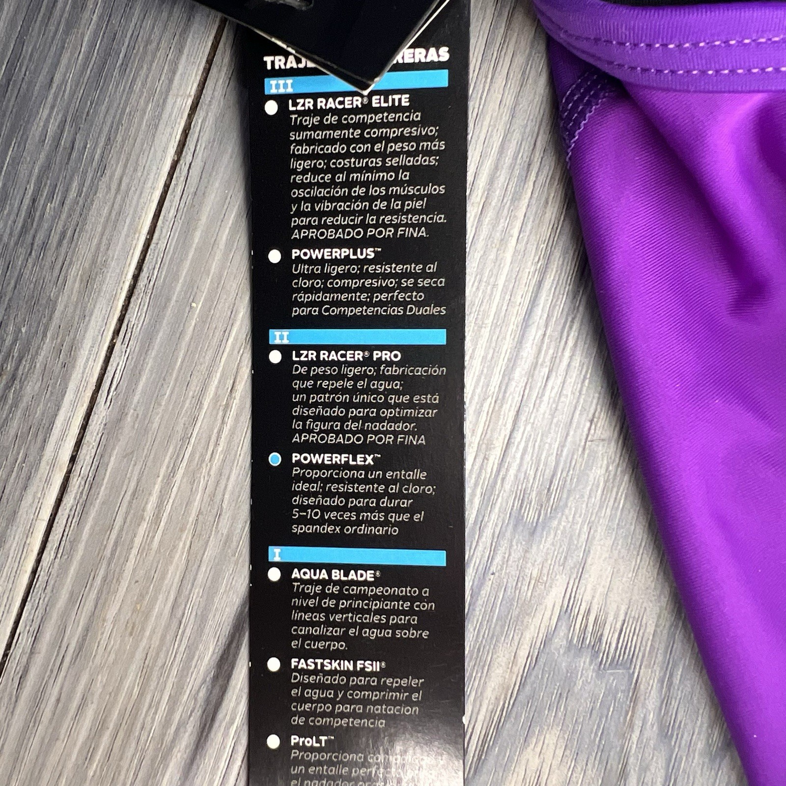 SPEEDO PowerFlex Eco Revolve Splice Energy Back OnePiece Swimsuit M 10/36 Purple