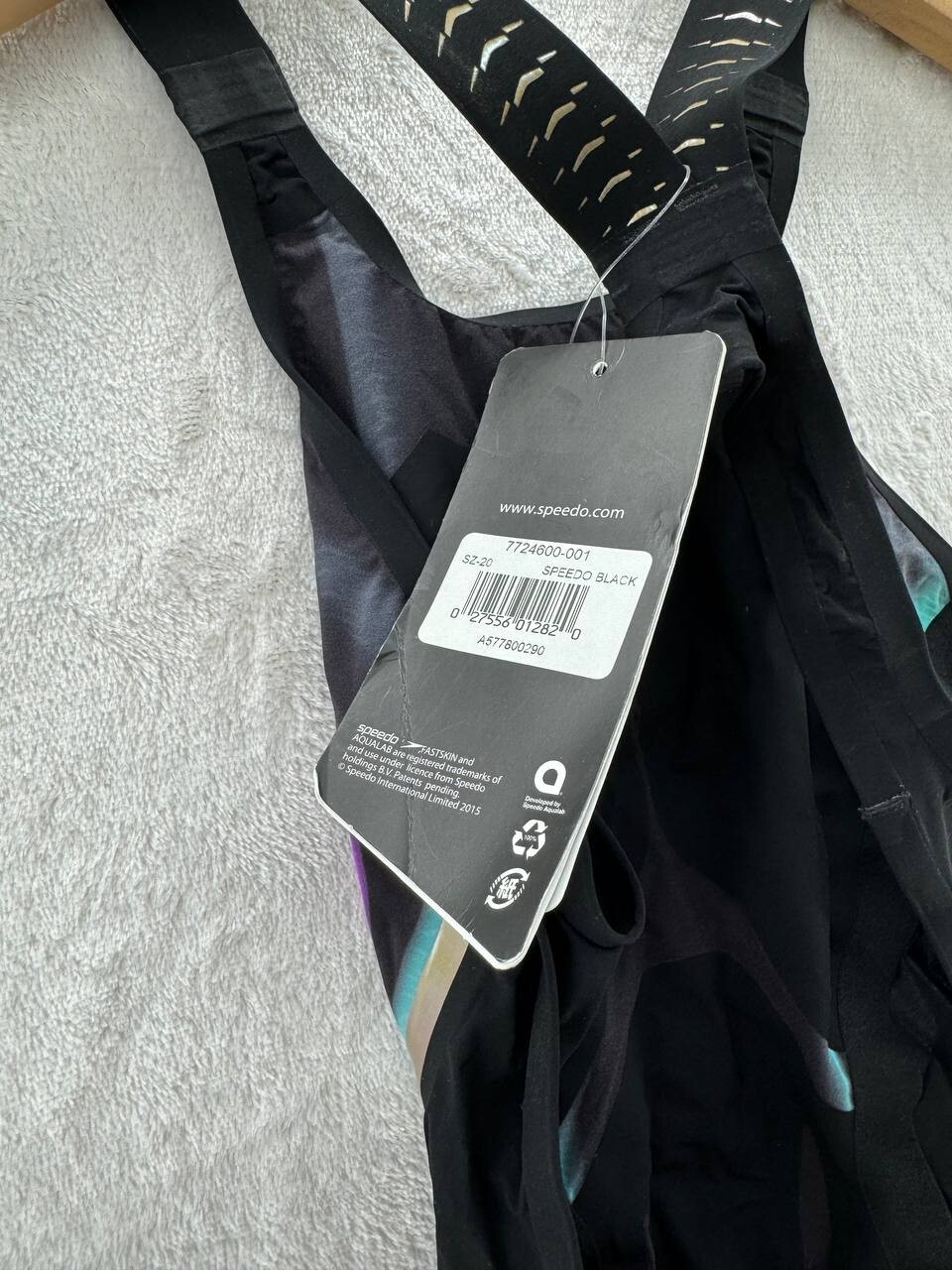 NWT – Speedo Women’s Lzr Racer X Open Back Kneeskin Swimsuit Black Size: 20
