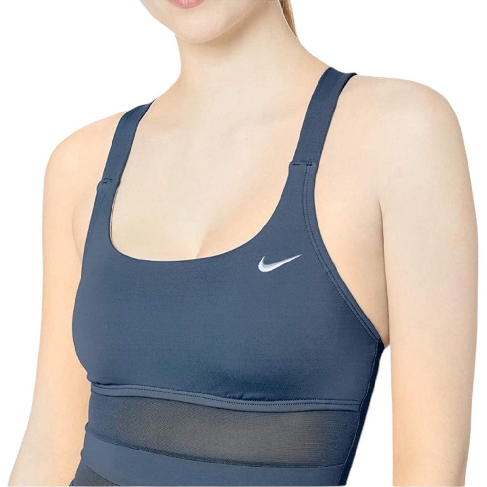 Nike Swim Solid Mesh V-Back One Piece NES9365-001 L