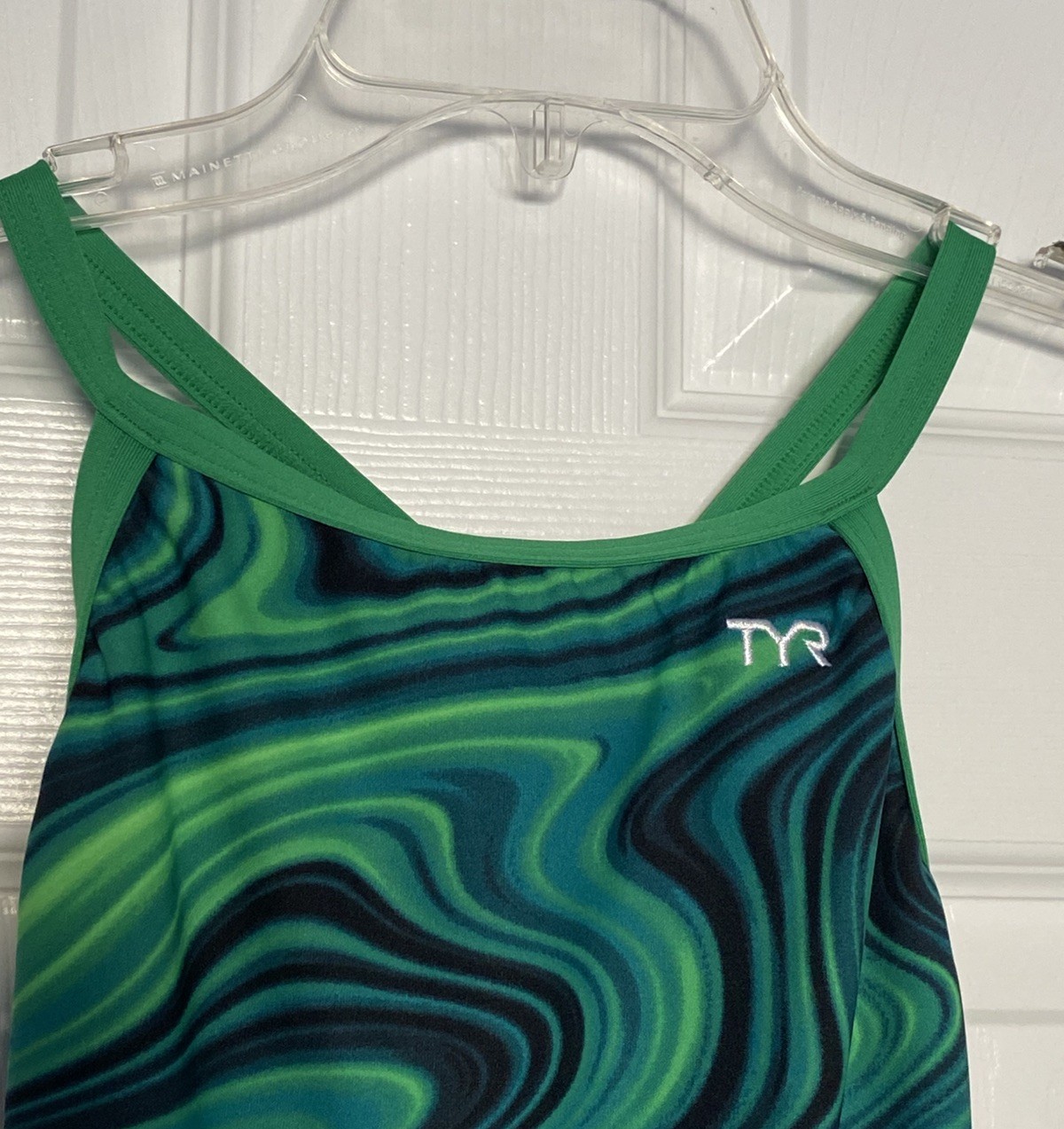 TYR Women’s Durafast Elite Diamondfit Swimsuit Green Vitality 30 Small