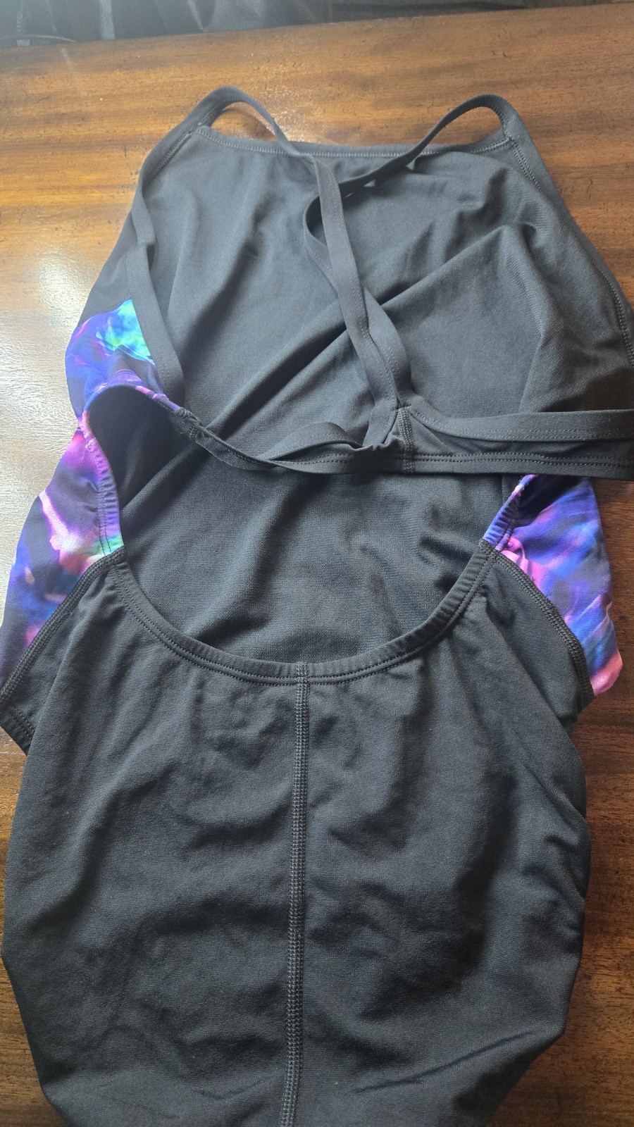 Nike HydraStrong Spiderback One Piece Swimsuit Black Womens Sz 12