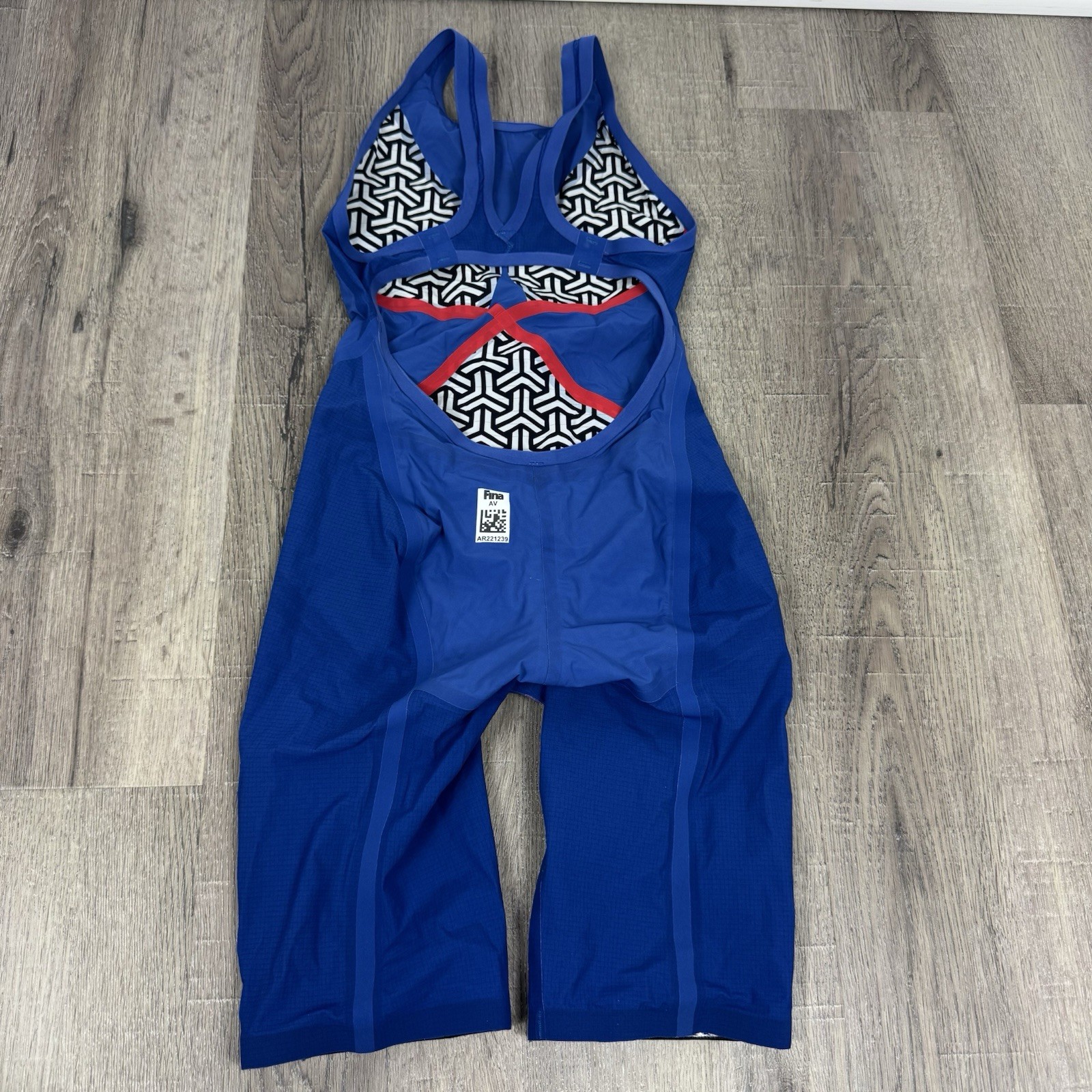Arena Carbon Racing Kneeskin Tech Suit Women’s Size 24 Blue Black Speed FINA