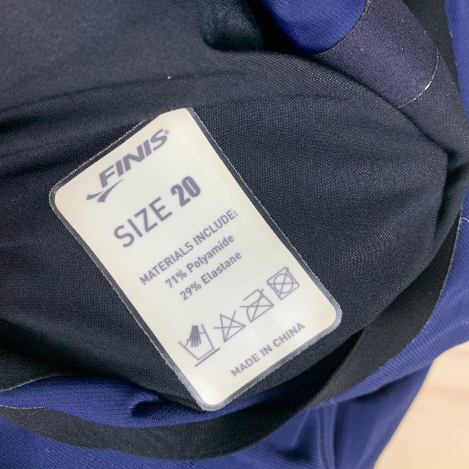 FINIS Competive Fina AJ Open Back Technical Racing Swim Suit Blue 20