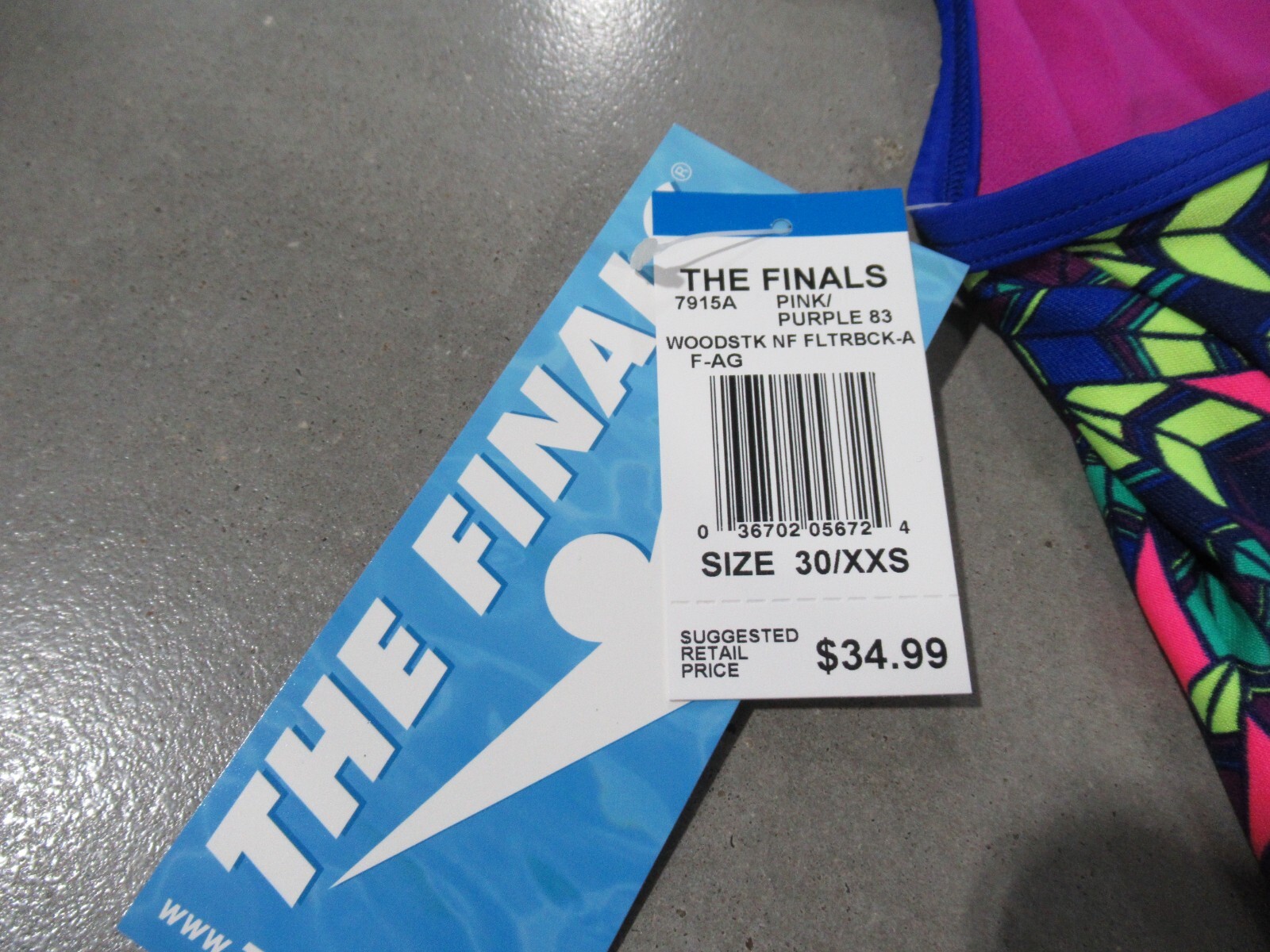 TYR The Finals Woodstck Size 30 XXS Pink/Purple *NWT*