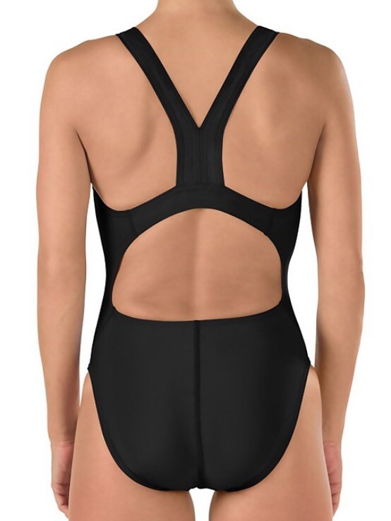 Speedo Super Pro Back Basic Bathing Swim Suit Women’s Size 4 / 30 Solid BLACK