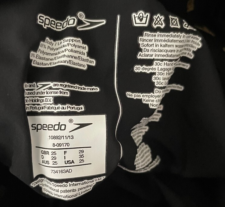 Speedo Women’s LZR Racer Elite 2, Size 25 Open Back, Comfort Straps Kneeskin
