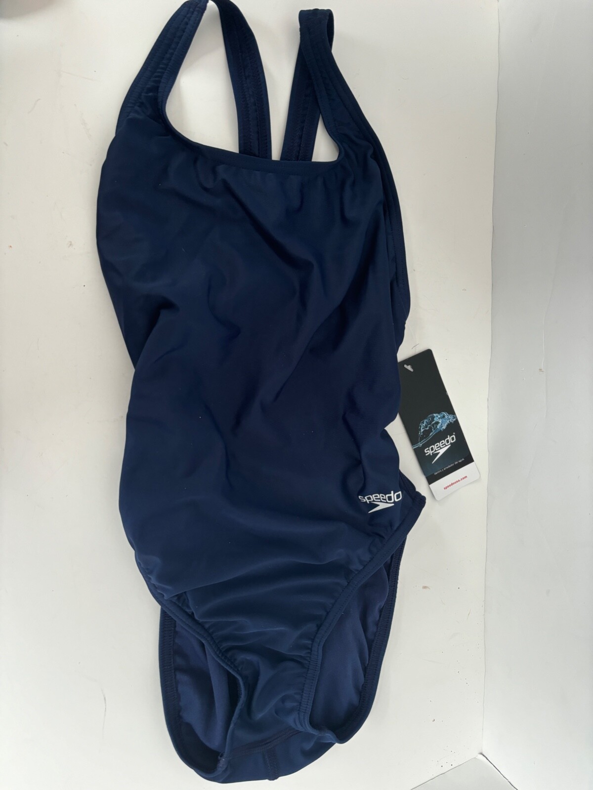 NWT Speedo Swimsuit PRO LT Womens 30 (4) Navy Blue SEE SIZING