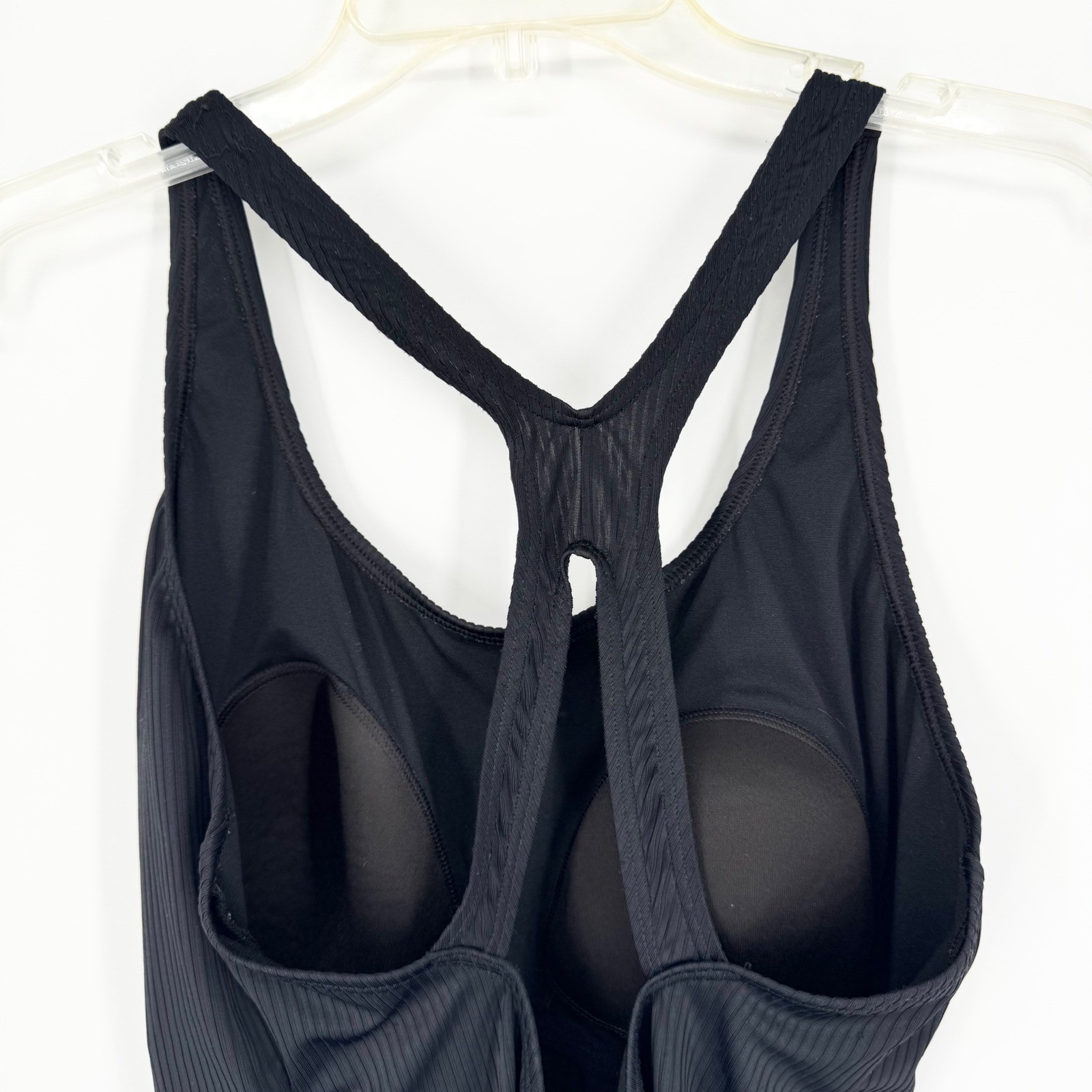 Speedo Ultraback One Piece Ribbed Swimsuit Black Plus Sz XXL Swim Sporty Modest