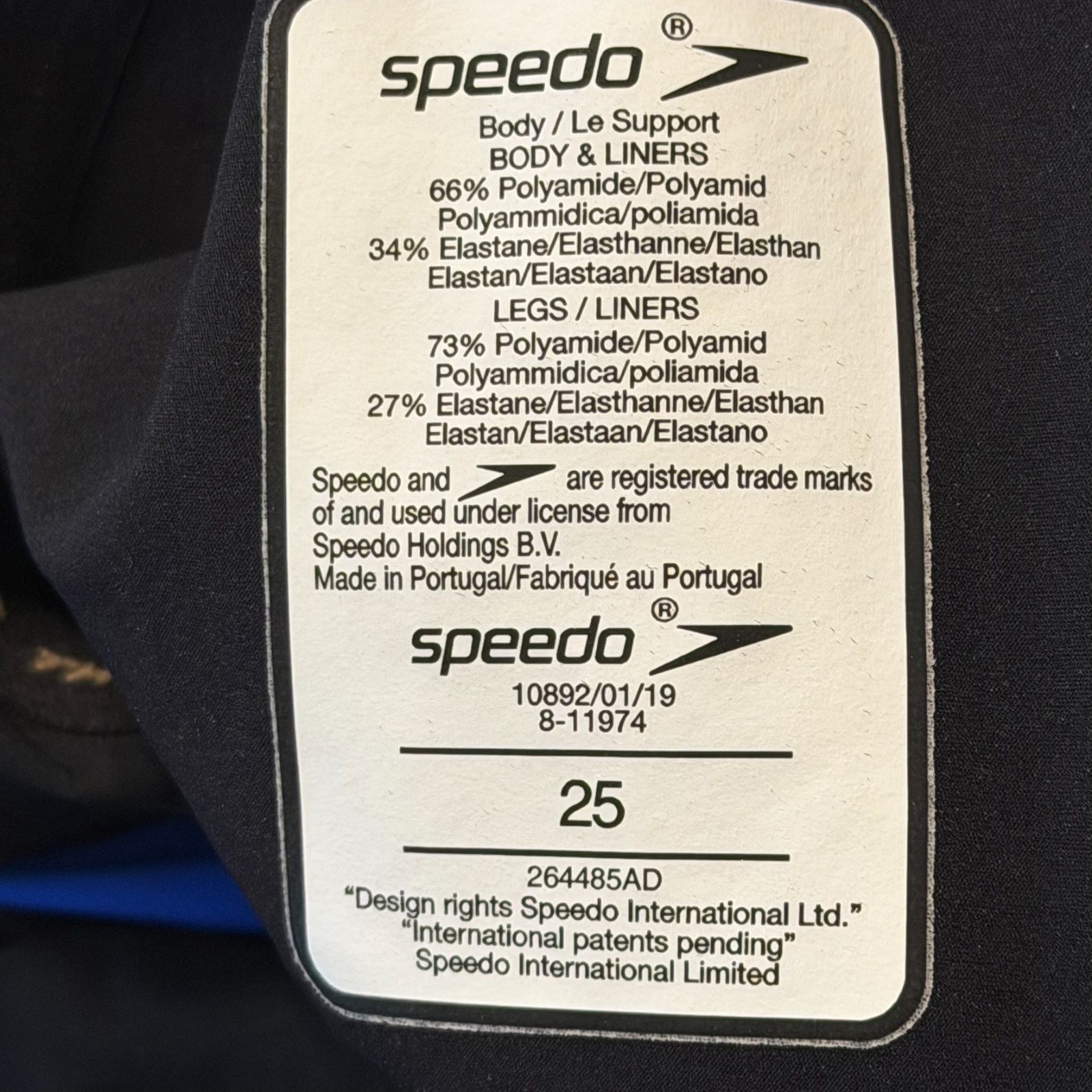 Speedo Fastskin LZR Pure Intent 2.0 Kneeskin Open Back Womens 25 Blue *READ*
