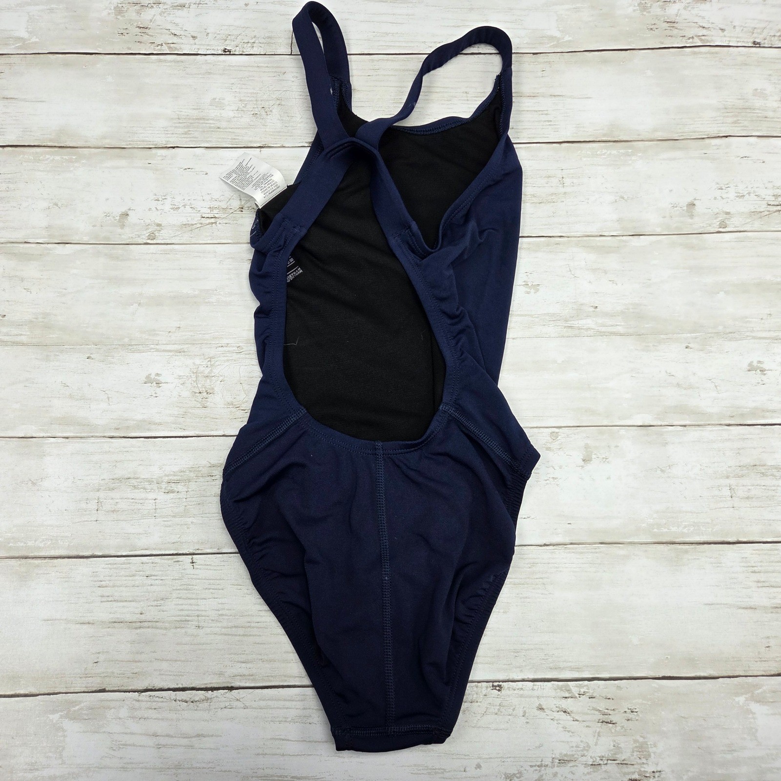 Nike Swimsuit Women 28 Navy Blue HydraStrong Fastback One Piece NESSA001-440