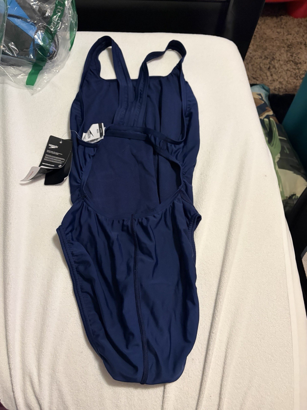 Speedo Pro LT One Piece Swimsuit Team Navy Size 10/36 Polyester/Spandex