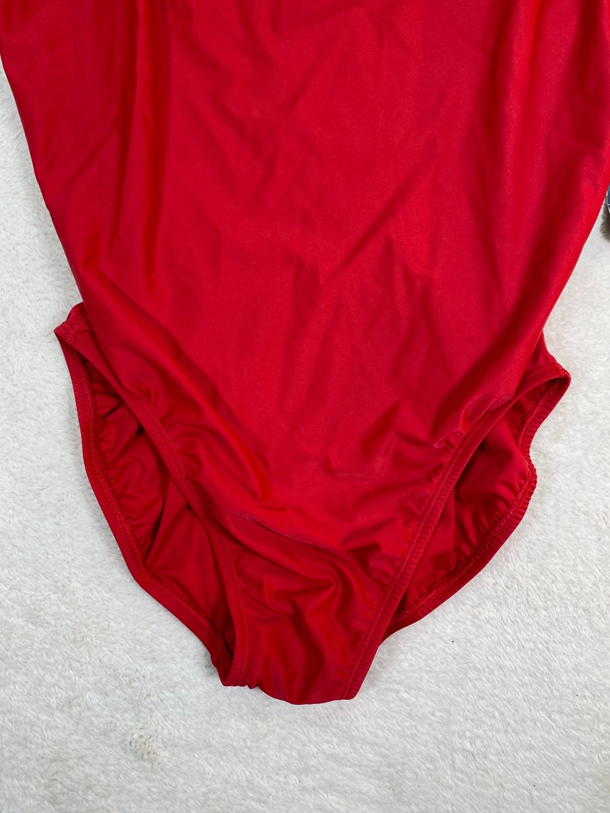 Nike One Piece Swimsuit Red Racerback Cutout Athletic Swim SZ 38 NWT