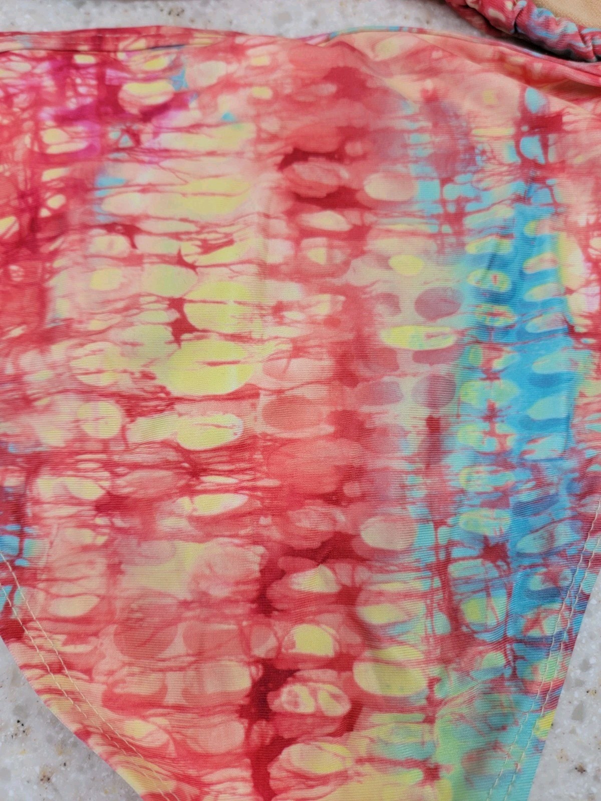 Brand NWT Coral Watercolor Pattern Bikini Size Large