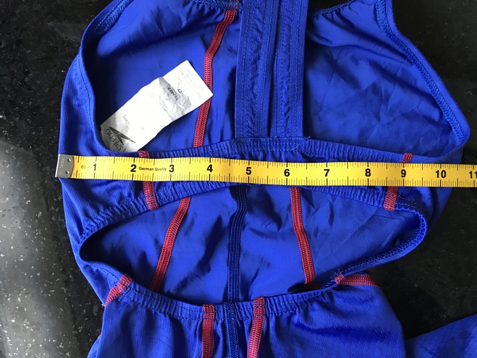 Speedo Female Knee Length Blue size 27 Swimsuit One Piece (2005 model 719483)