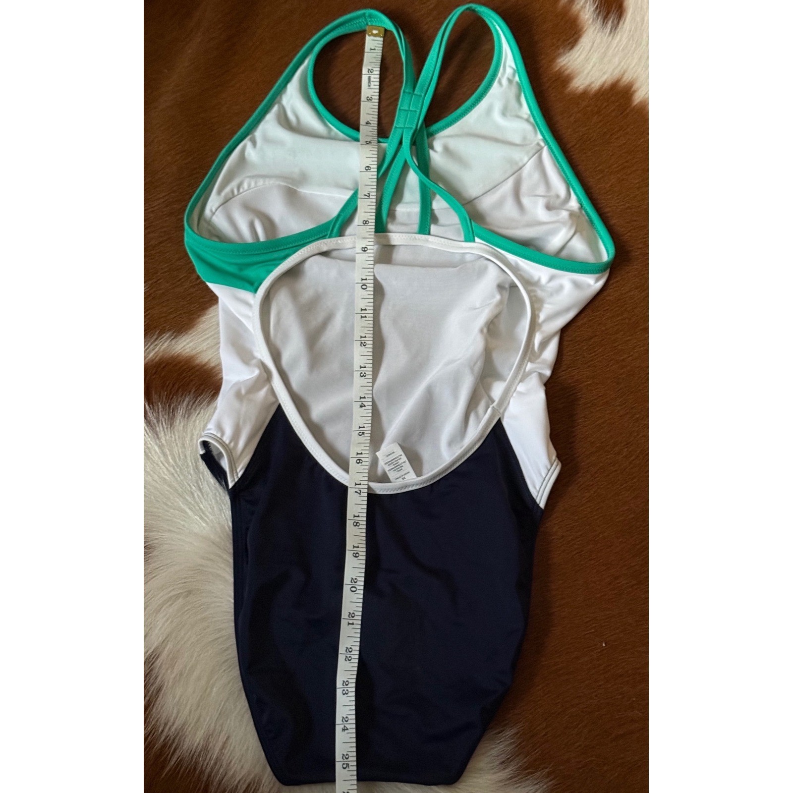 Athleta Freestyle Colorblock One Piece Swimsuit Swim Water Sports Resort L/36