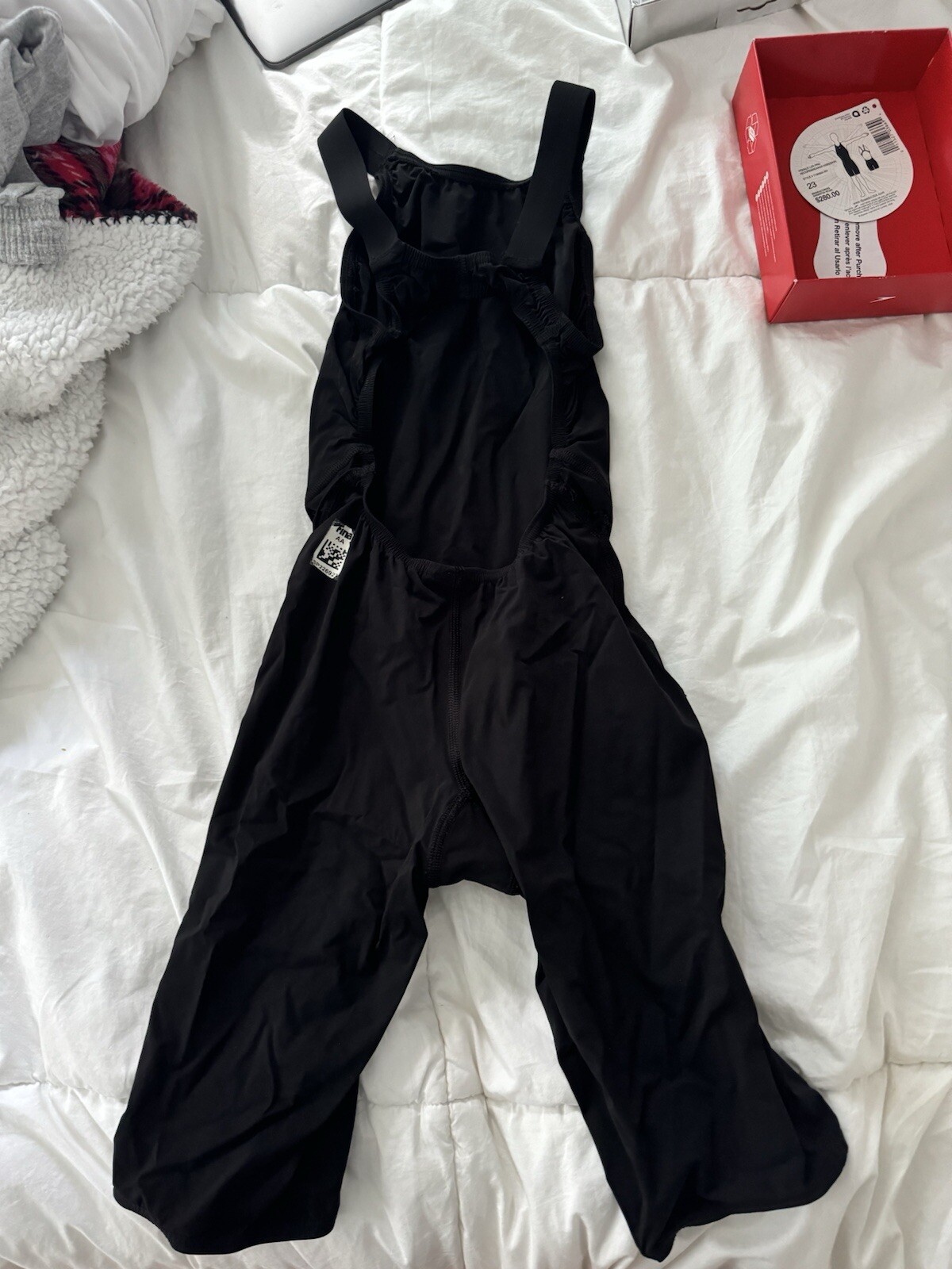 Speedo Fastskin LZR Racer Pro Record Breaker Kneeskin Size 23 Black Open Back