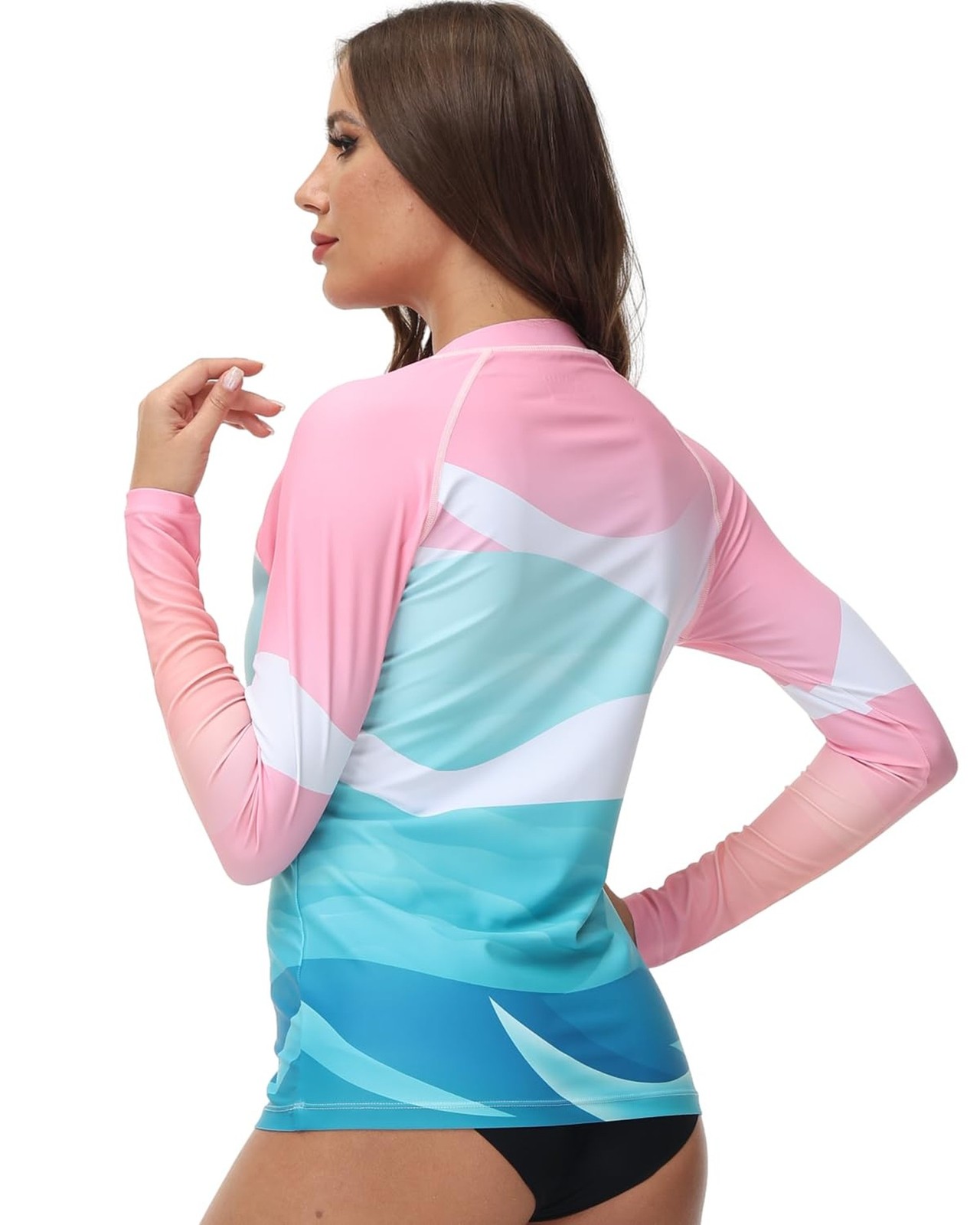 VAYAGER Womens Rash Guard UV Protection Long Sleeve Swim Shirts Quick Dry UPF…