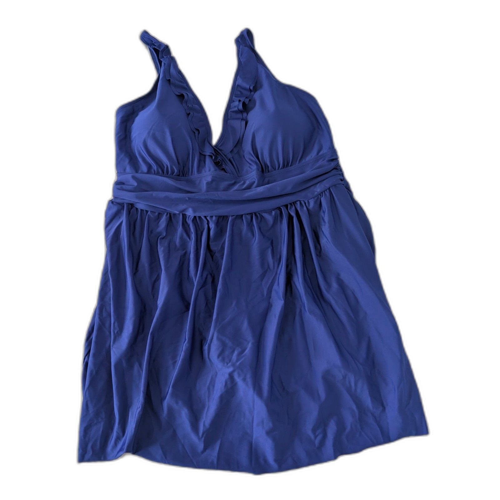 Women’s Blue Swimsuit Dress 3XL NWOT