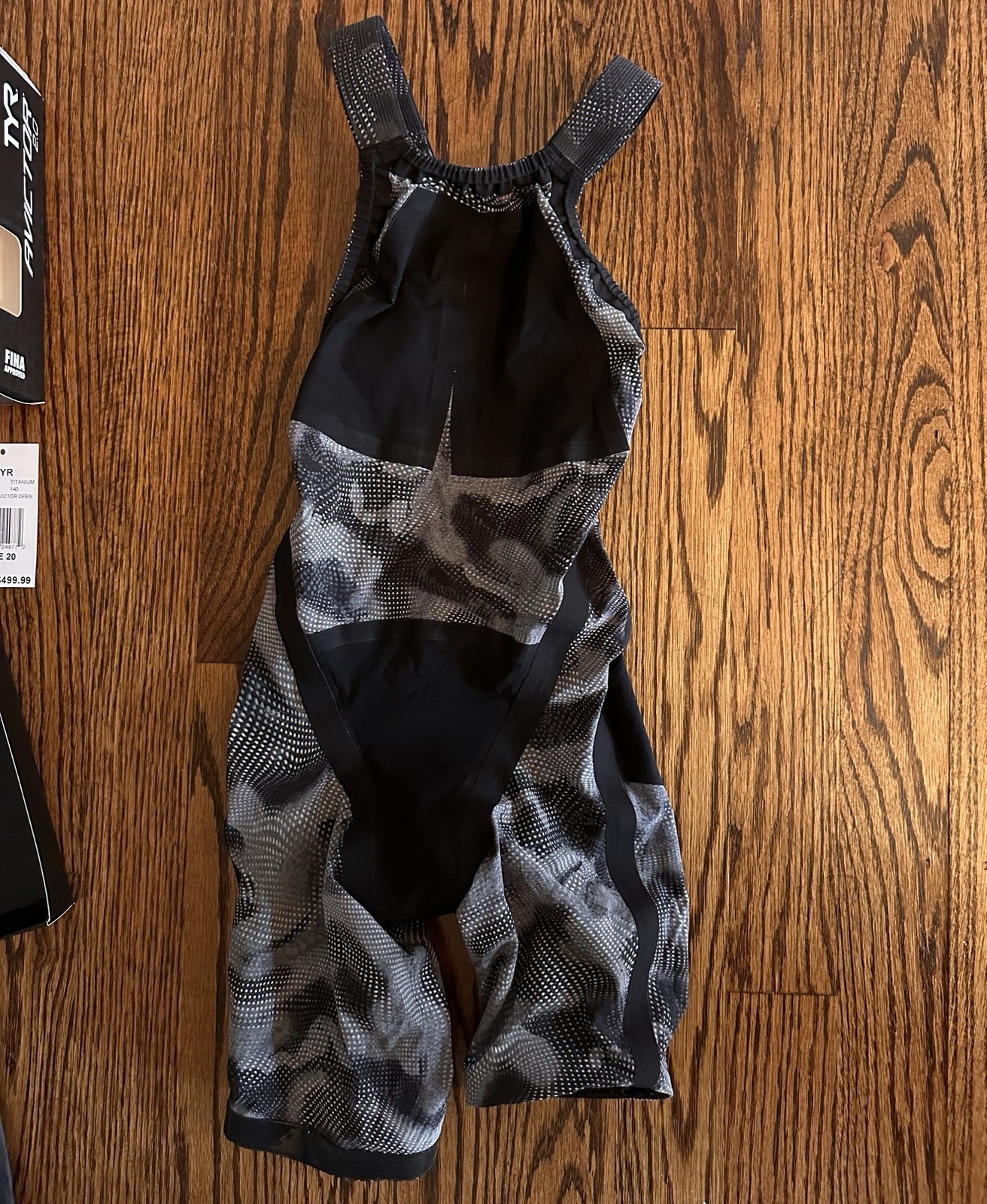 TYR Avictor 2.0 Exolon Open Back Titanium Swim Techsuit Kneeskin — size 20