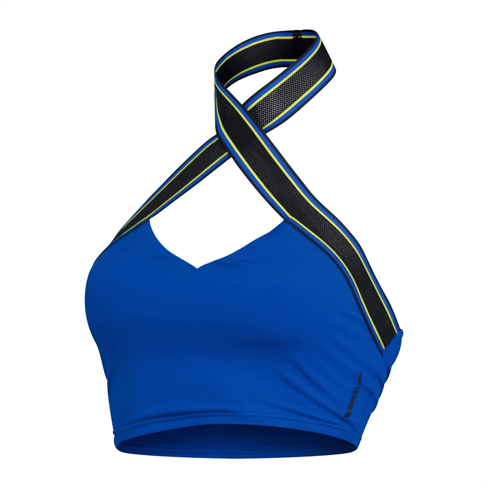 Speedo Women’s Flu3Nte Halter Crop Top Recycled Quick Dry Swim Crop Top