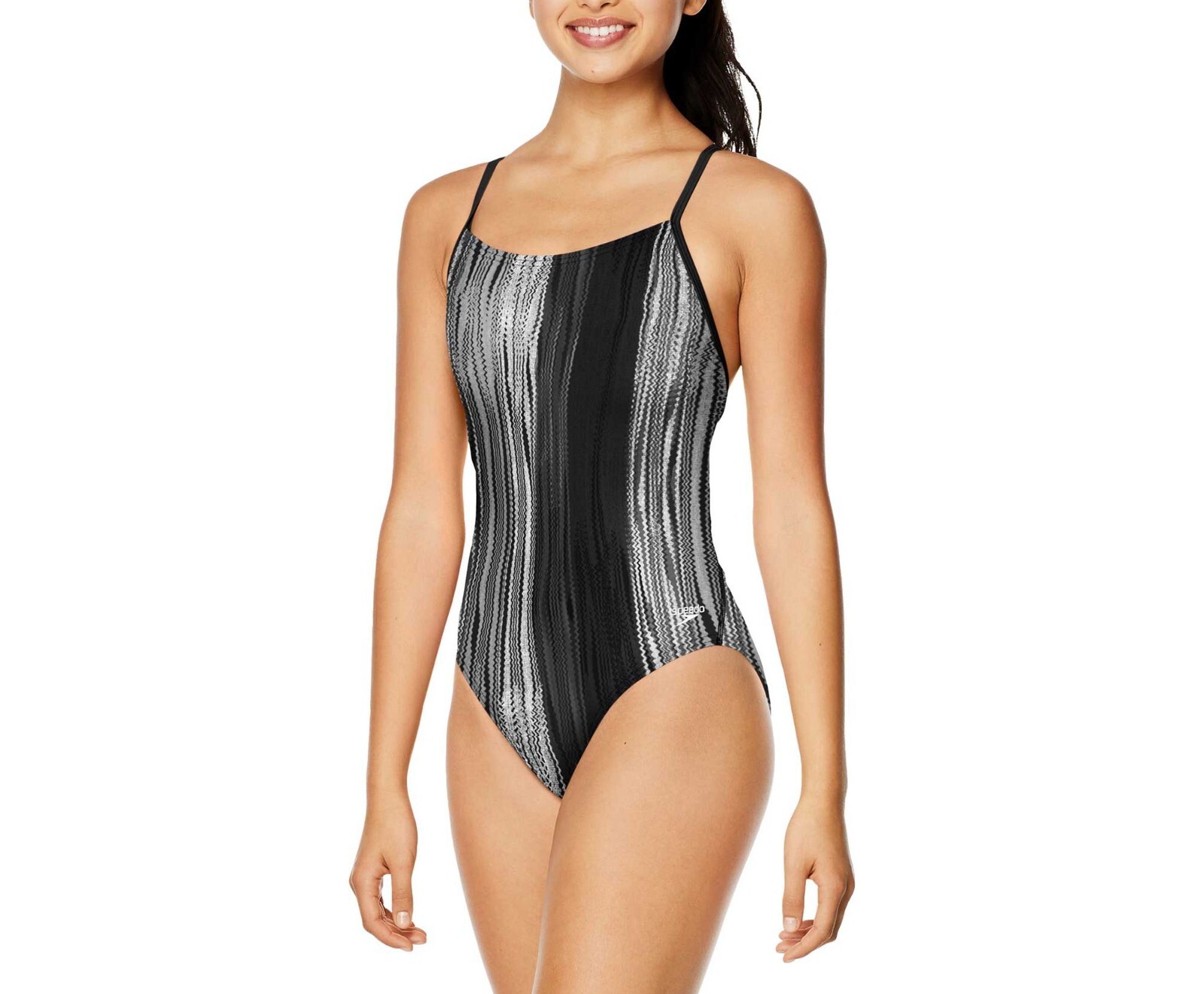 Speedo Women’s Printed Relay Back One Piece Swimsuit size 8/34