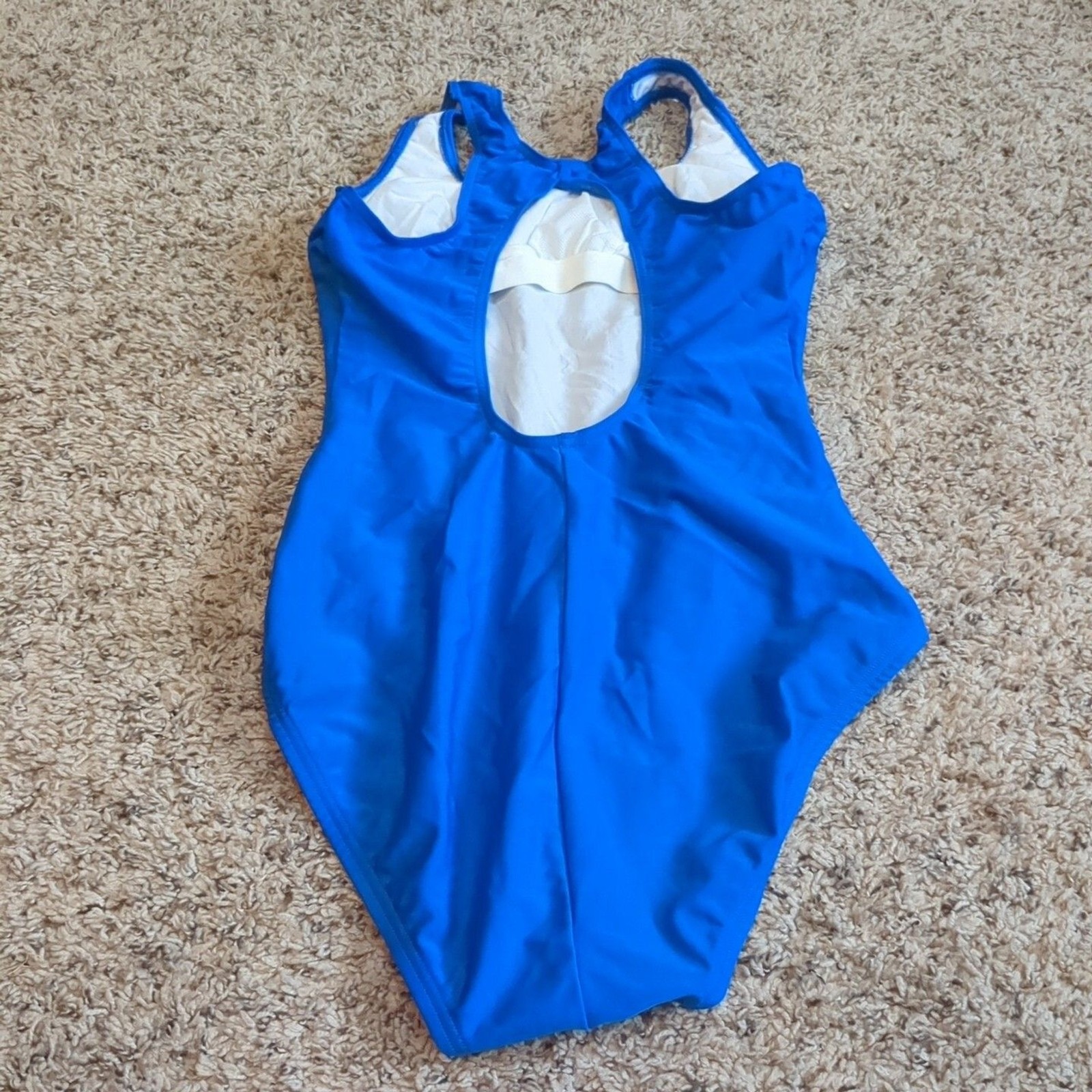 TYR Thresher Swimsuit Womens Size 8 Blue Nylon Made In Italy Racerback NWOT