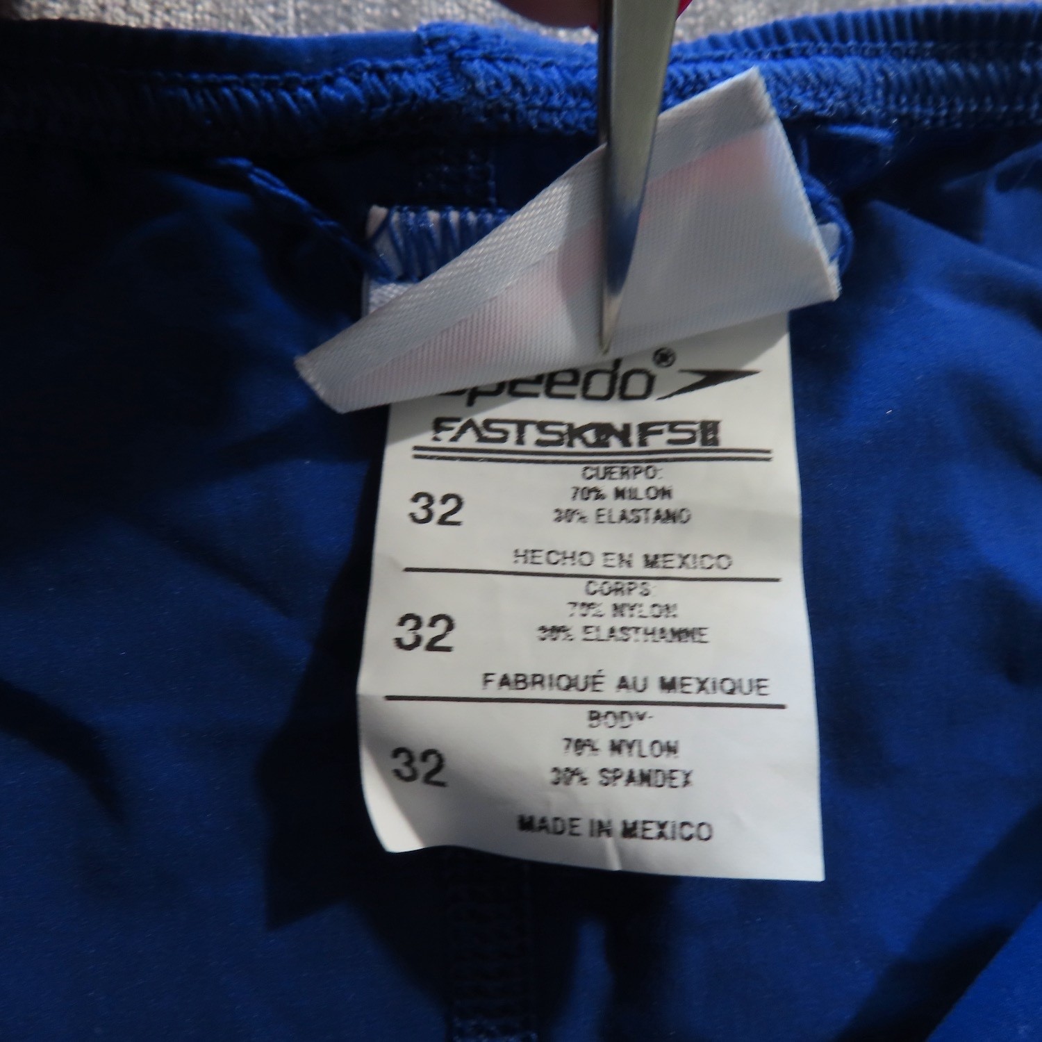 Speedo Fastskin FS-PRO Womens 32 Blue Navy Kneeskin Tech Suit Swim Triathlon