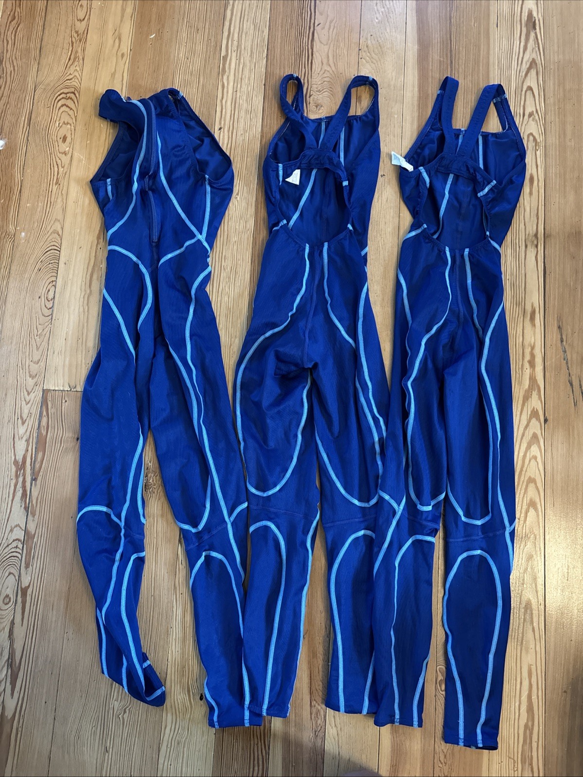 Speedo Competitive Fastskin One-Piece Racing Swimsuit Back Zip Lot 3 Size 26