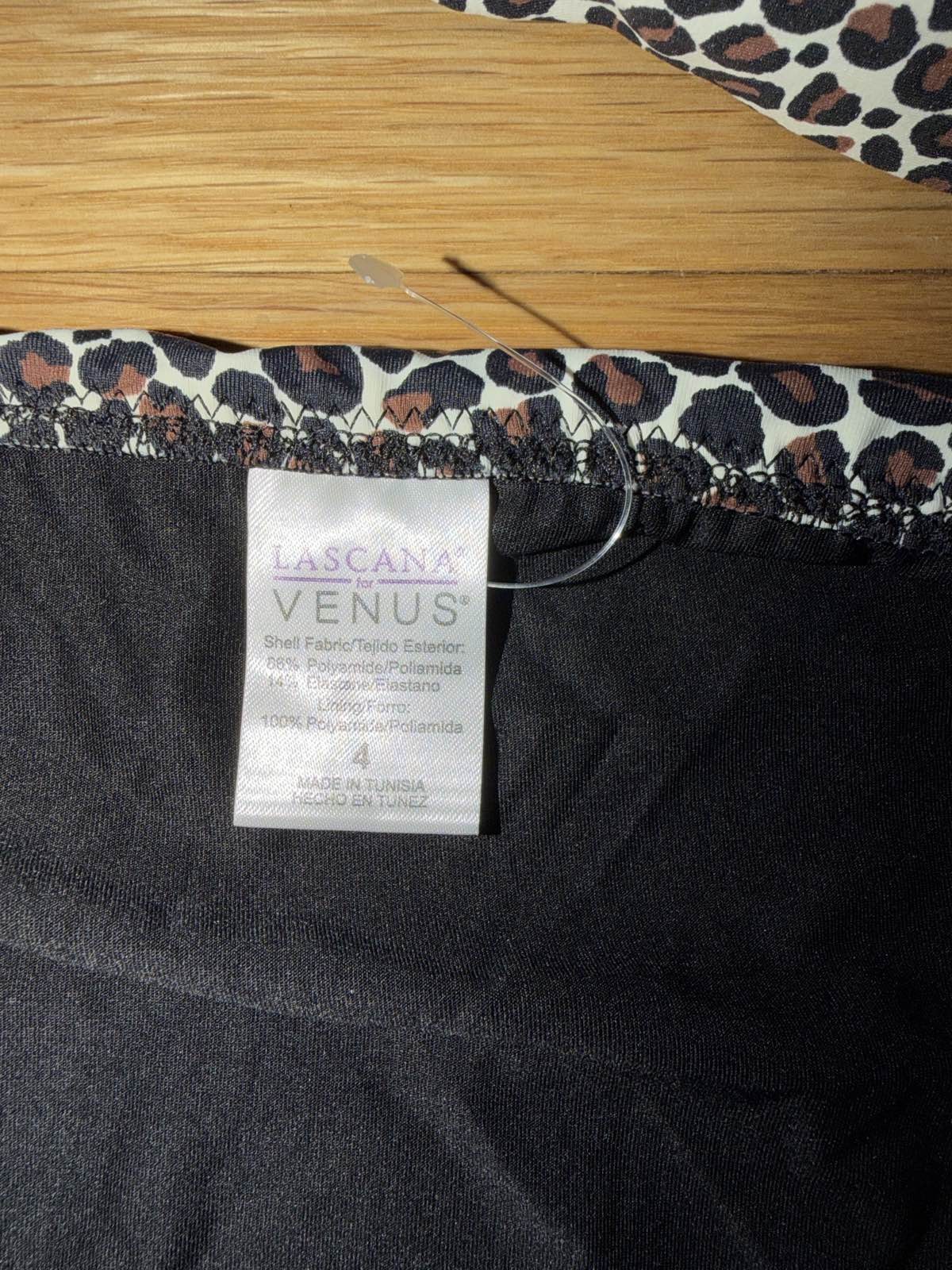 Lascana By Venus Leopard Bikini Set Top C, Size 4 Bottom