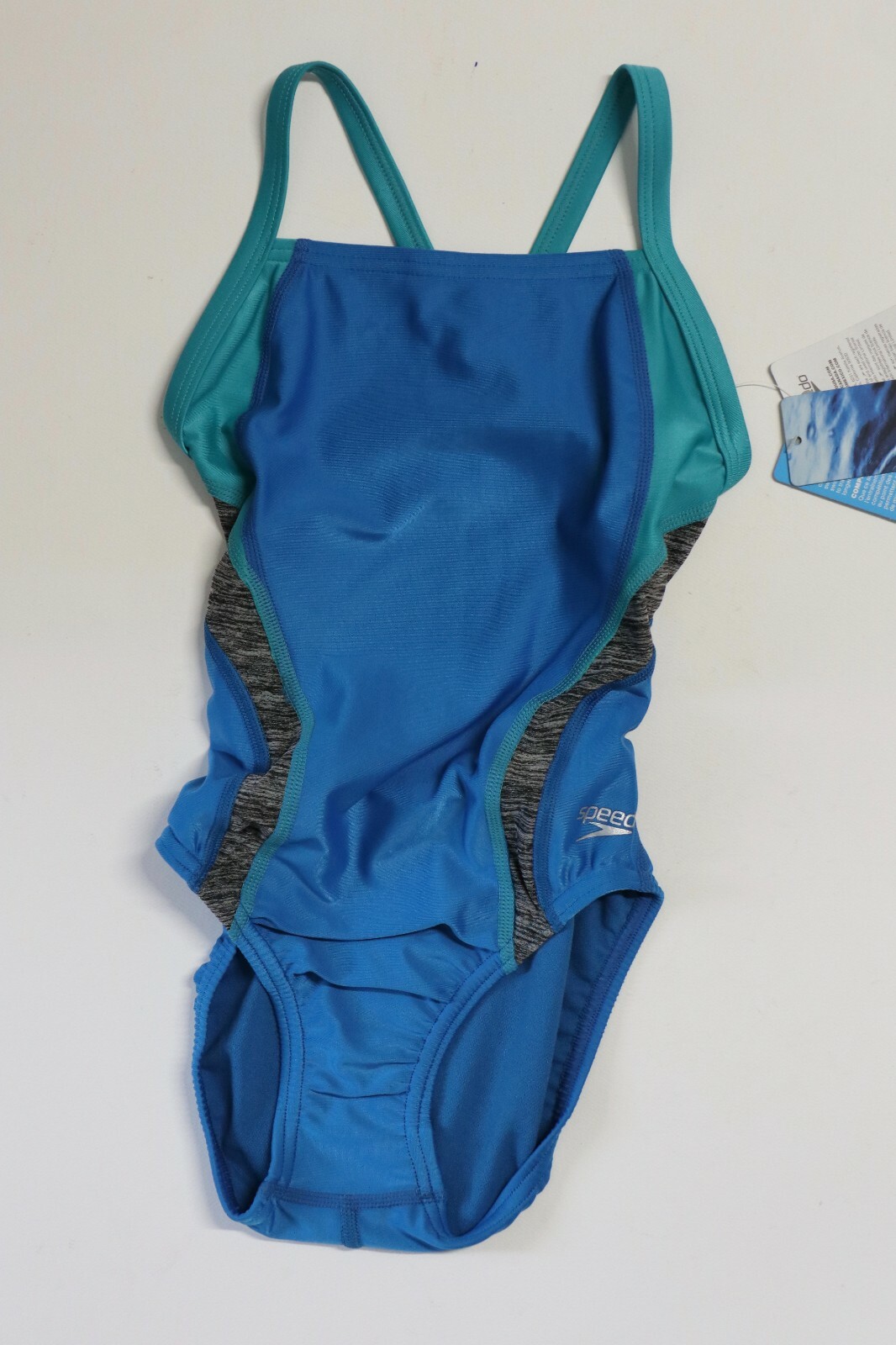 Speedo women’s competitive swimsuit ProLT size 22, amalfi blue, flyback