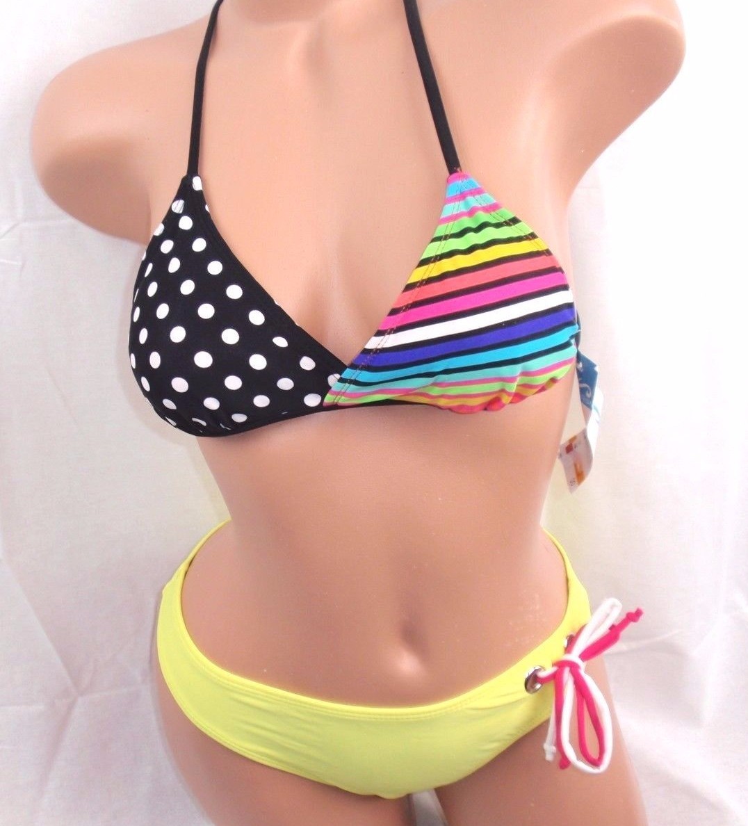 California Waves Bikini Swimsuit Women’s Girls Swimwear Sizes Padded Top Juniors