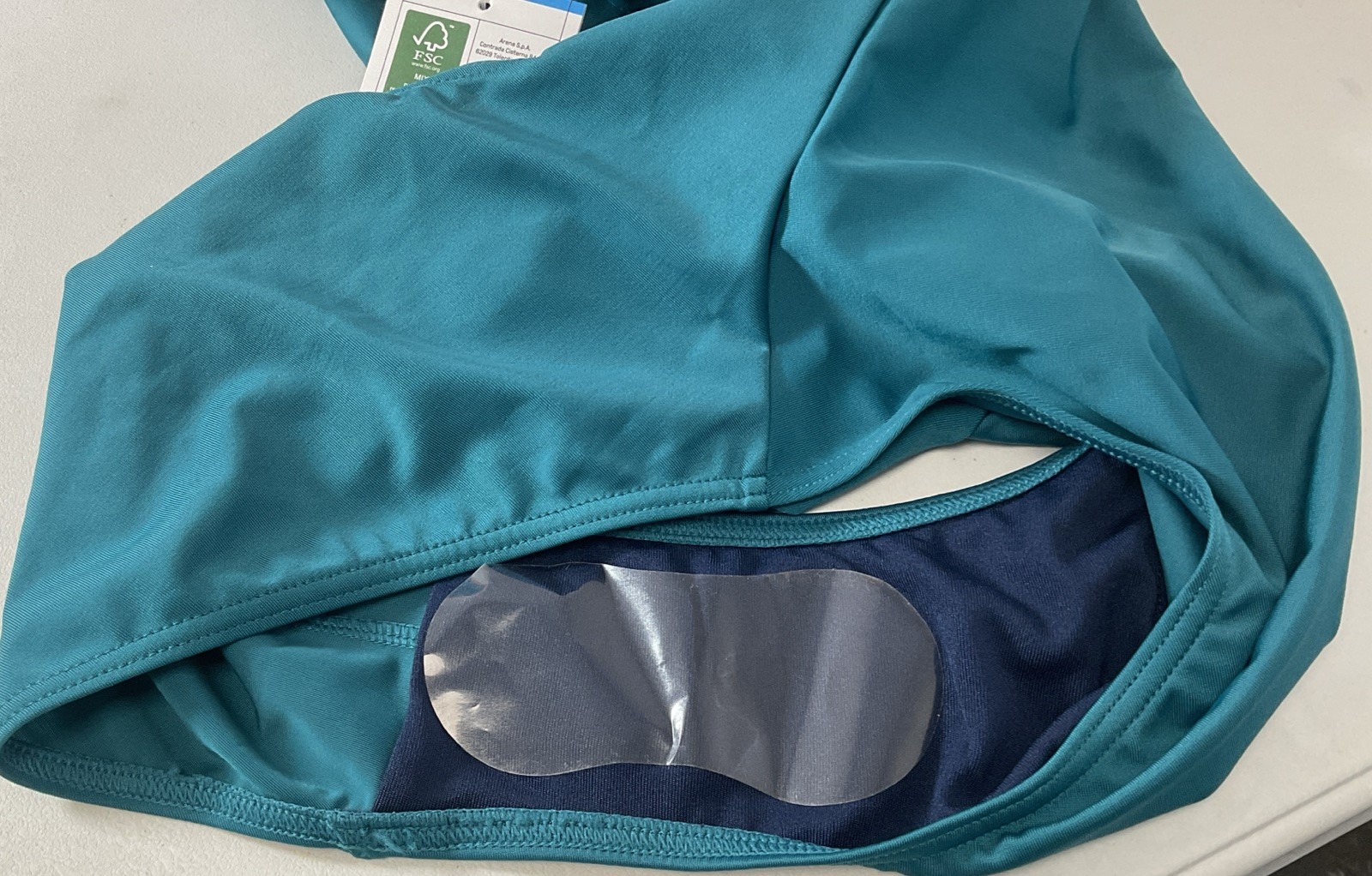 Arena One Piece Competitive Swimwear – Lightdrop Back – Deep Teal – Size 38 -NEW