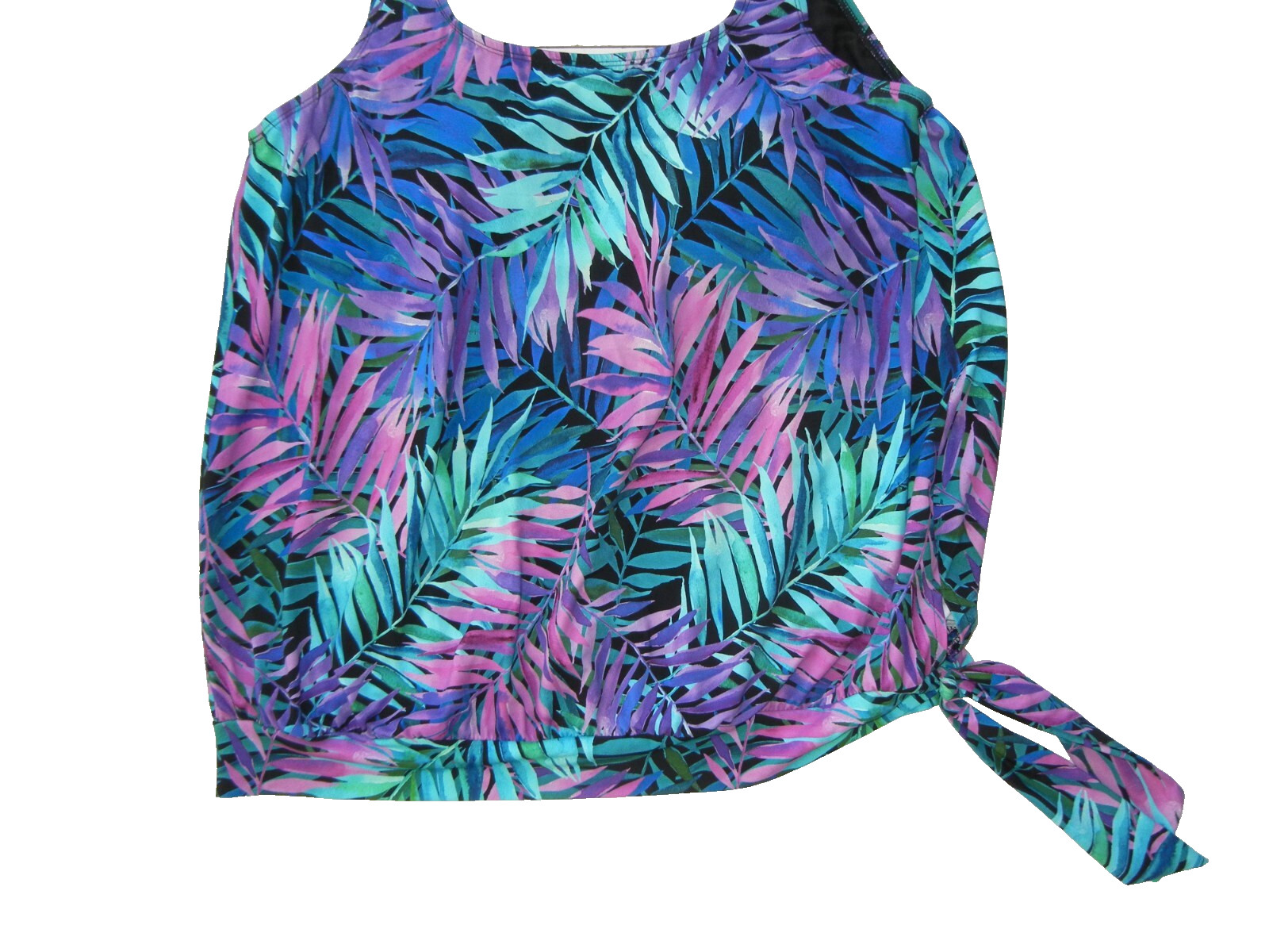 SWIMSUITS FOR ALL Purple/Pink TANKTINI SWIM TOP Pool Beach Summer Shirt Women 22