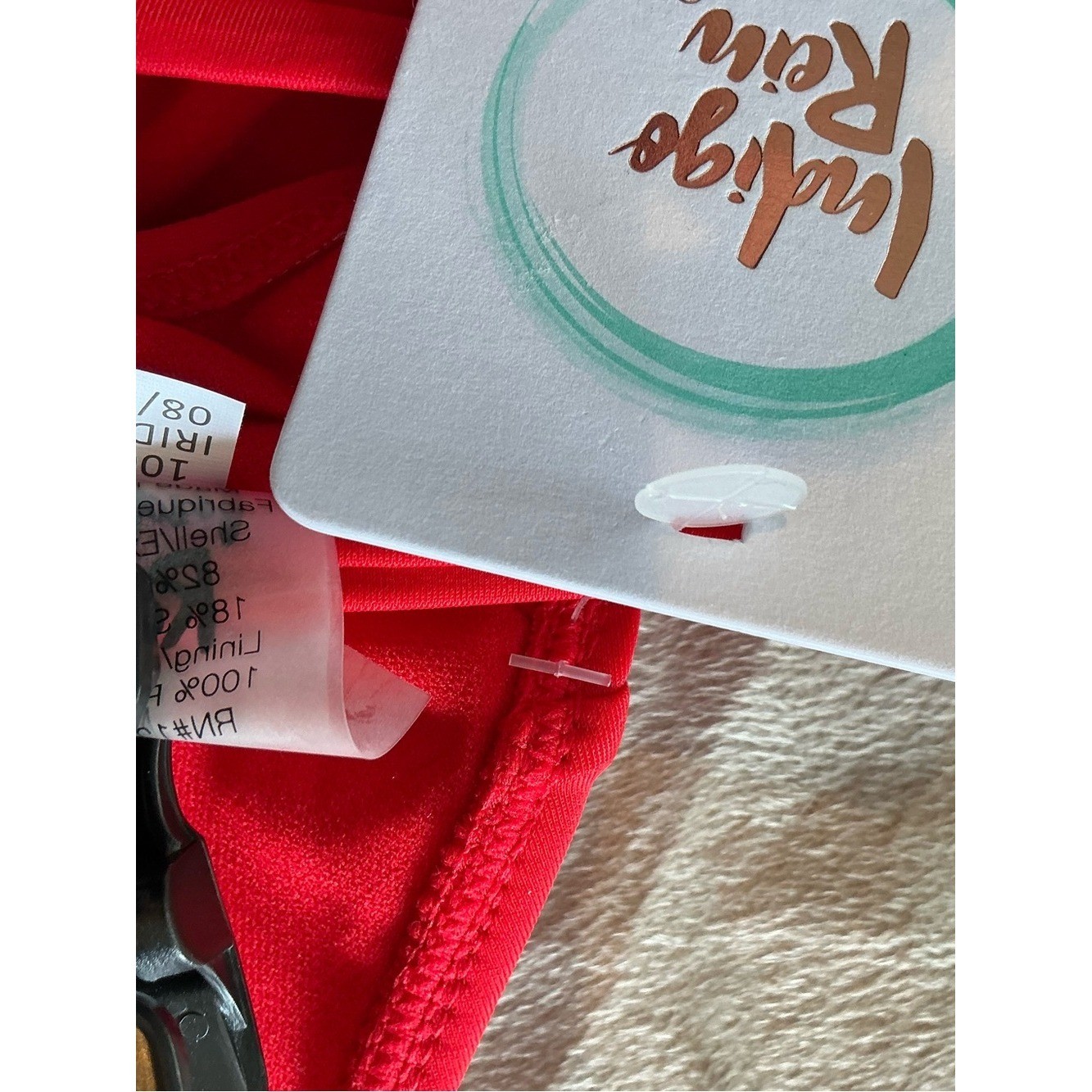 NWT Baywatch style Indigo Rein AMERICANA Red Novelty Back One-Piece