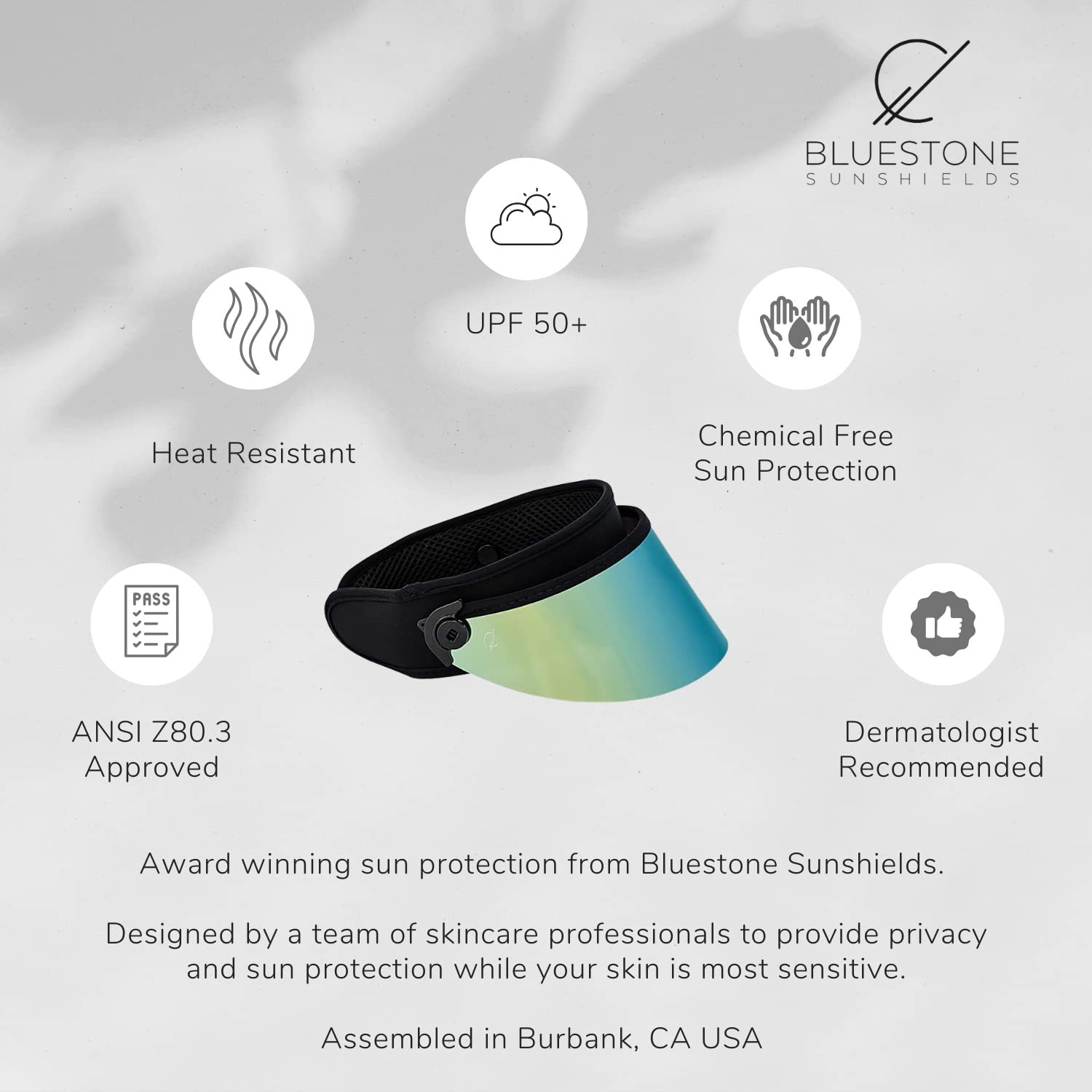 Bluestone Sunshields Shorty Lux One Size Aqua